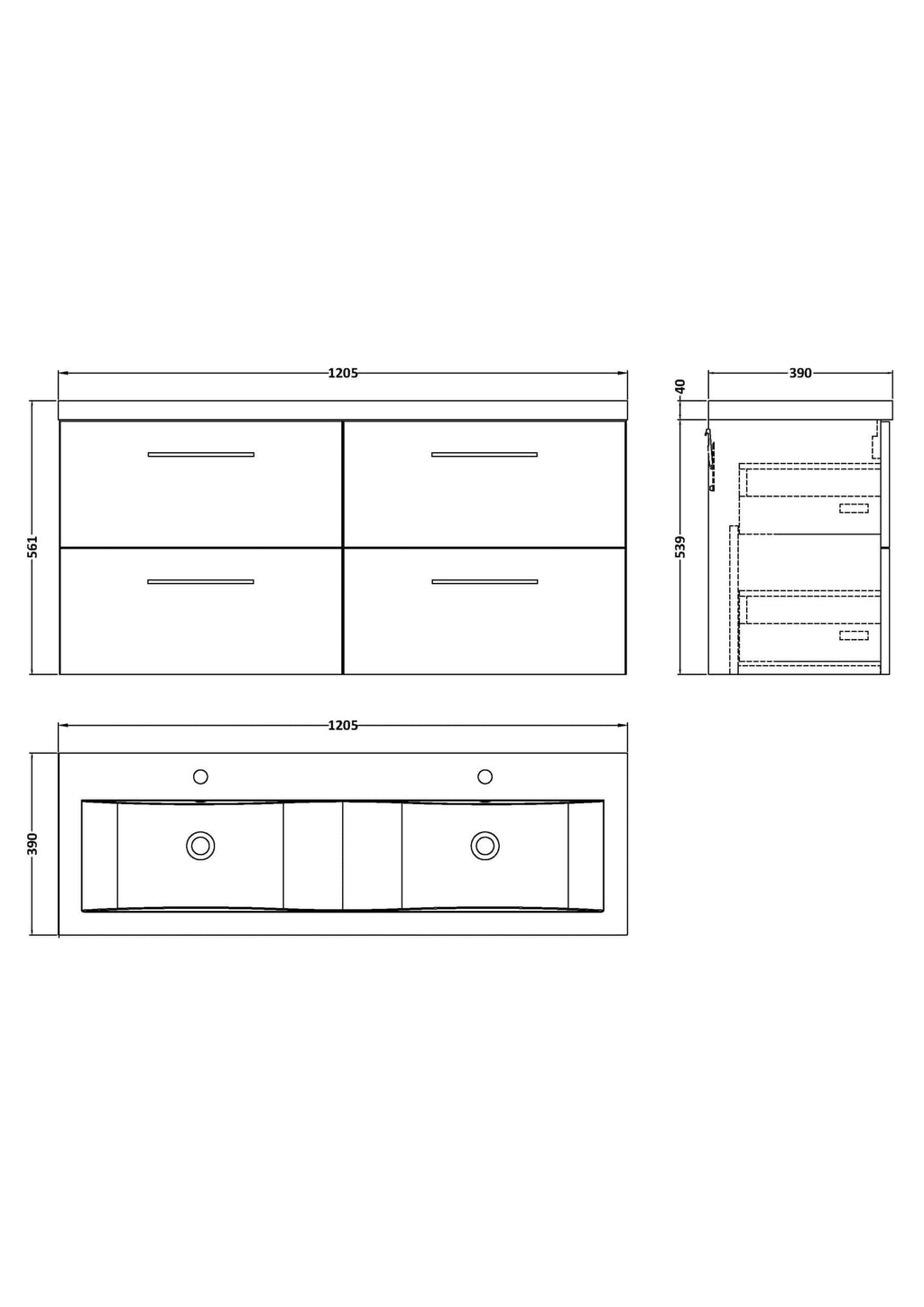 Stylish double bathroom vanity unit with sleek design, ample storage, and modern handles, perfect for contemporary bathrooms seeking functionality and elegance.
