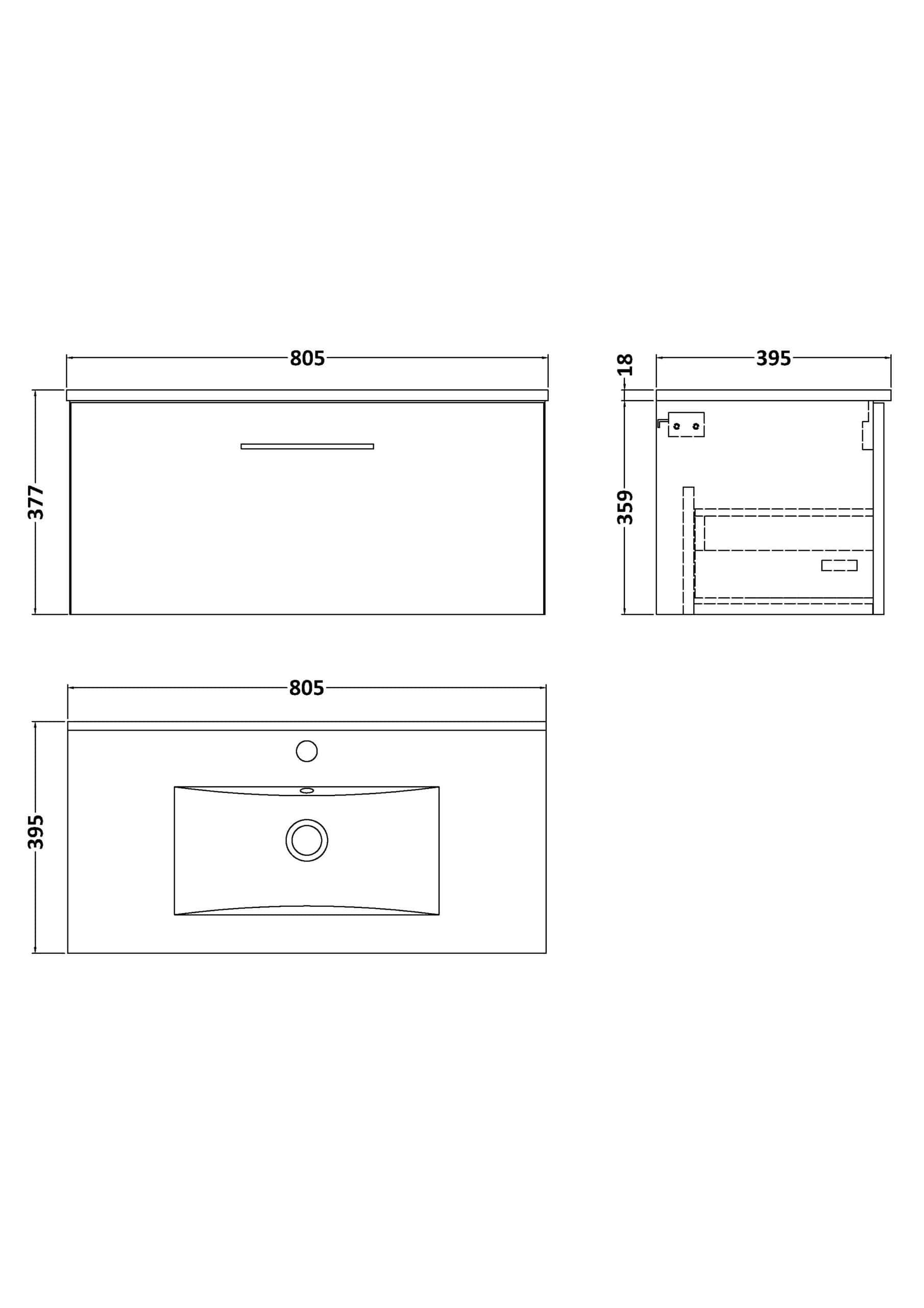 Sleek modern bathroom vanity unit with integrated sink, designed for stylish Bubly bathrooms, featuring clean lines and practical storage solutions.