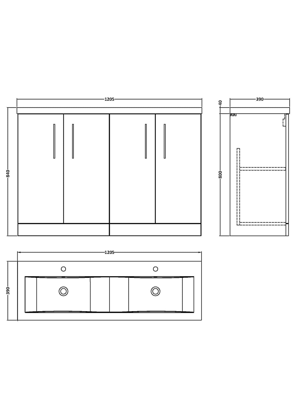 Sleek modern bathroom vanity unit with double sinks and ample storage, designed for contemporary bathrooms, optimised for bathroom renovation, featuring clean lines and practical storage solutions.