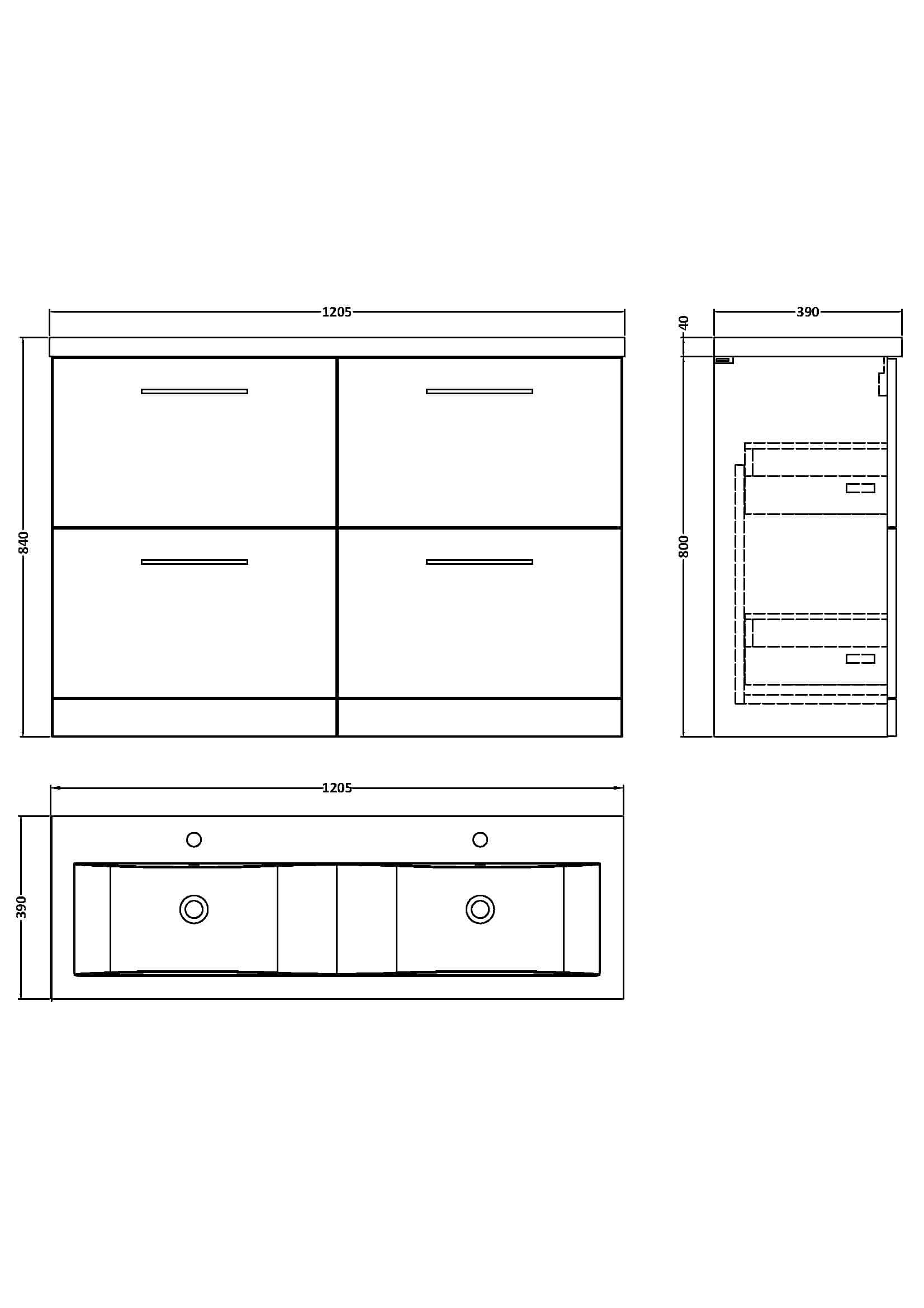 Stylish bathroom vanity unit with double drawers, modern handle design, and durable finish, ideal for contemporary Bubly Bathrooms installations.