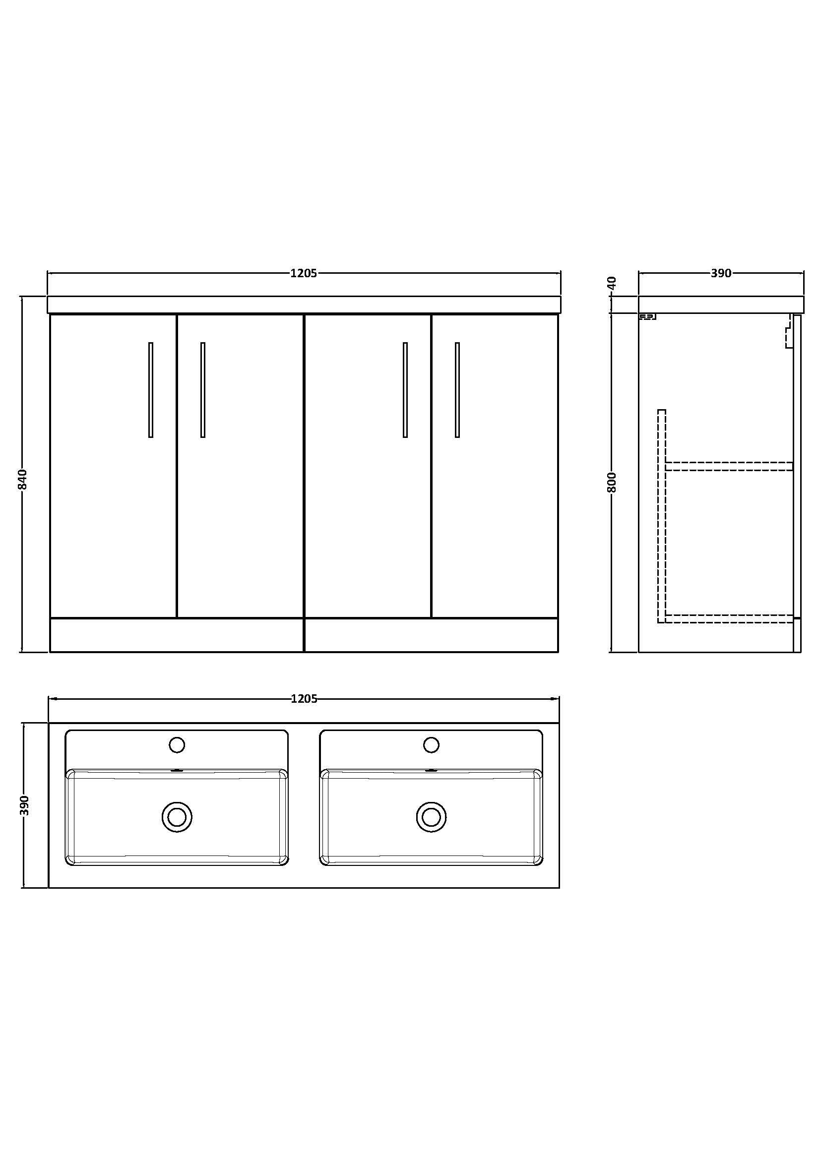 Double basin bathroom vanity unit with storage drawers and sleek cabinetry, ideal for modern Bubly bathrooms. Perfect for organising your bathroom essentials with style.