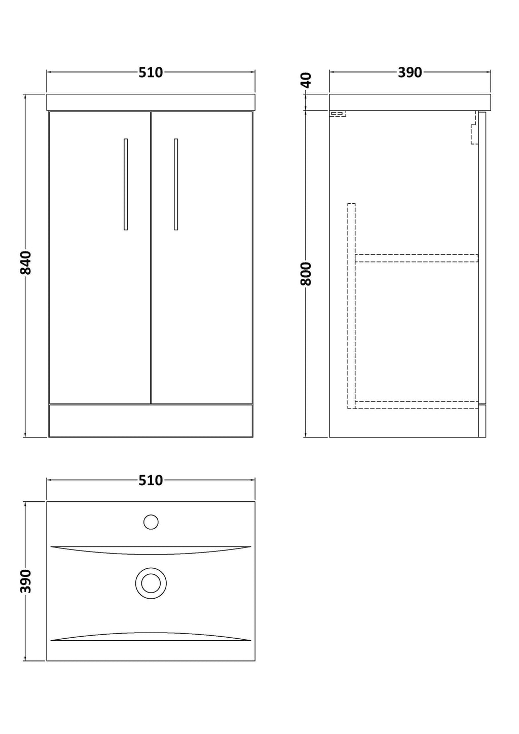 Sleek modern bathroom cabinet with double doors, minimalist design, and ample storage space, ideal for contemporary bathroom interiors.
