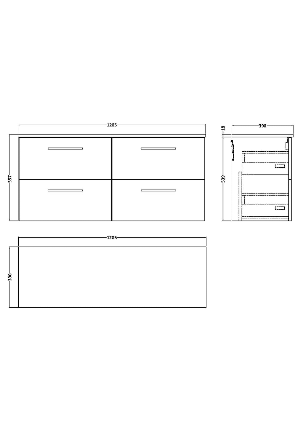 Modern bathroom vanity unit with sleek drawer storage and minimalist design for stylish Bubly Bathrooms.