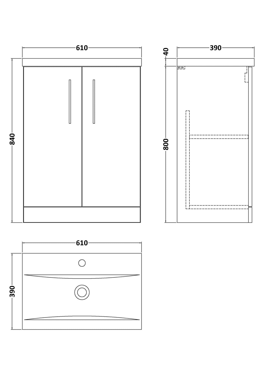 High-quality bathroom vanity with sleek design, ample storage, and modern finishes | Bubly Bathrooms.