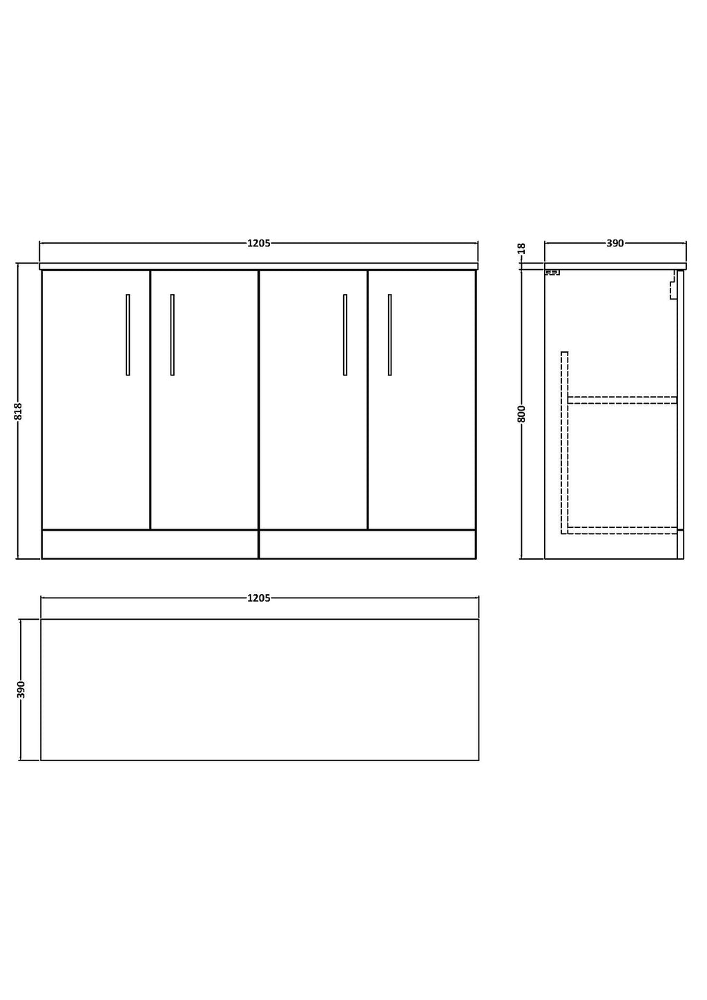 Stylish bathroom cabinet with ample storage space, modern design, and high-quality finishes perfect for Bubly bathrooms.