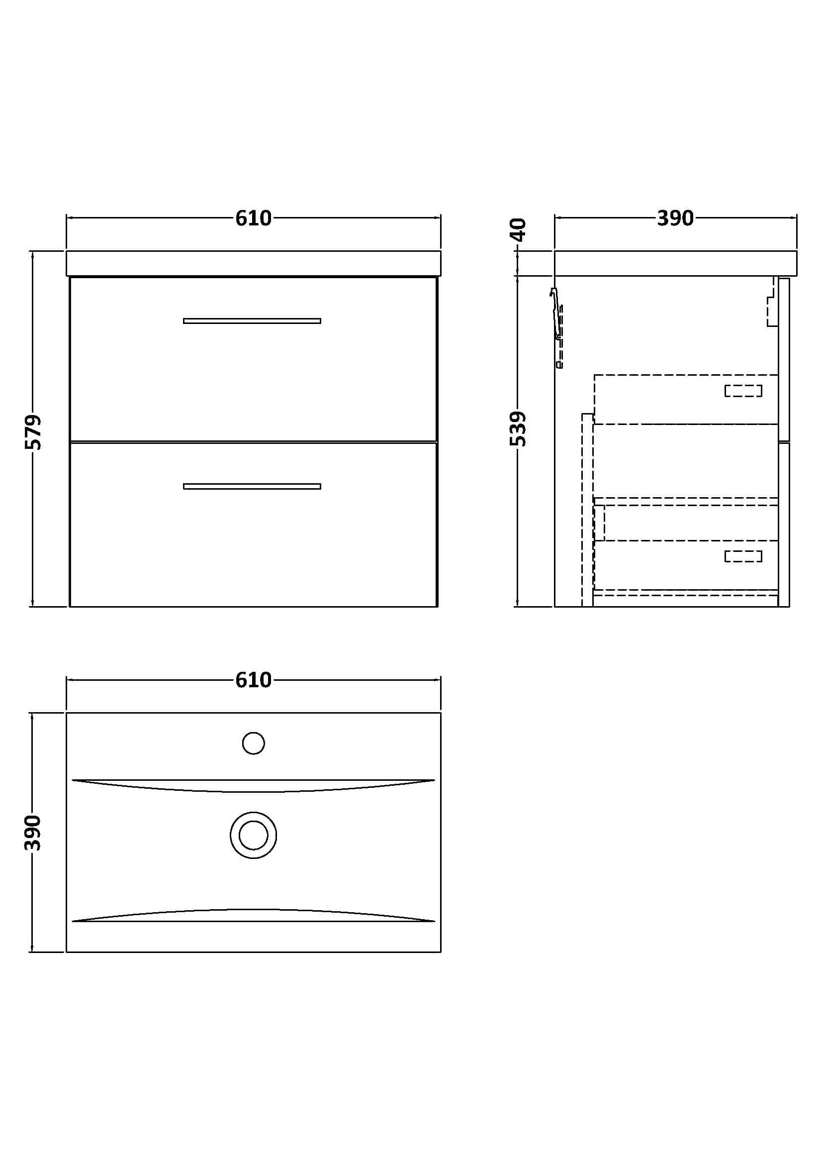 Modern bathroom vanity with two drawers, sleek design, and ample storage space, ideal for stylish Bubly bathrooms in UK homes.