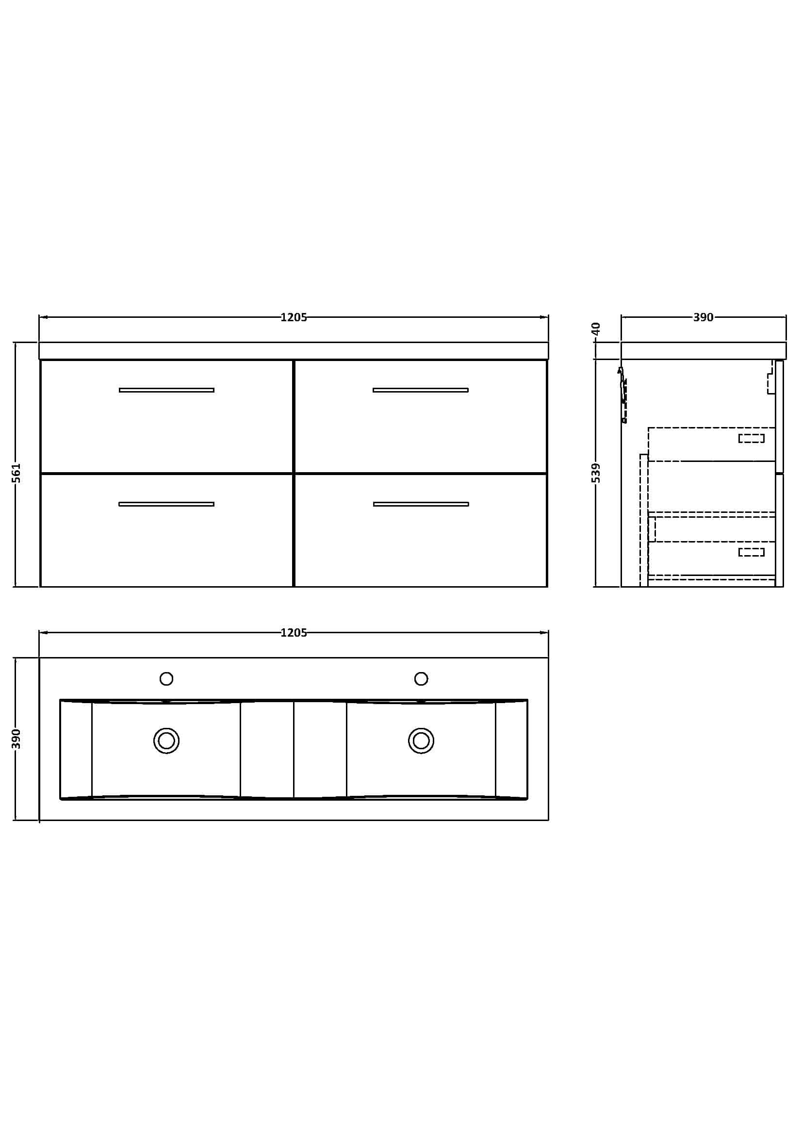 Modern double bathroom vanity unit with integrated sinks and ample storage space, designed for stylish and functional Bubly Bathrooms installations.