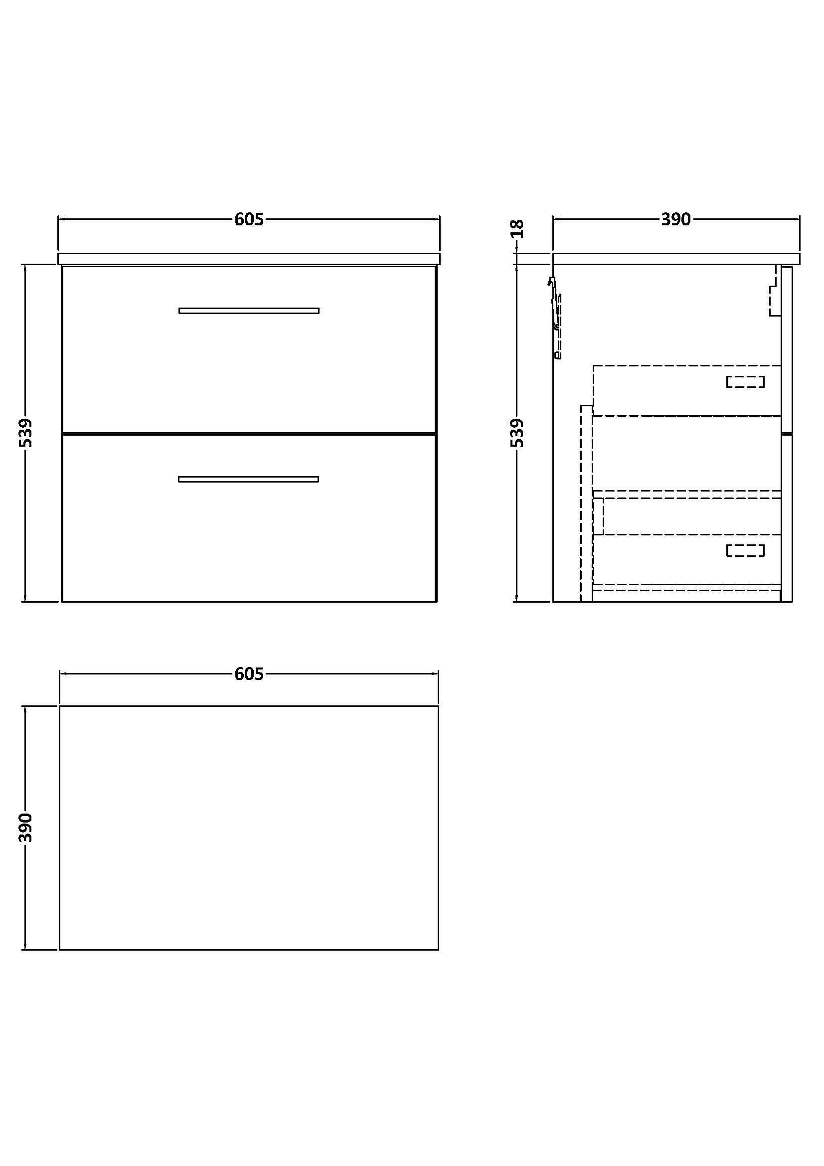Modern bathroom vanity unit with two drawers, ideal for bathroom storage and toilet accessories, in sleek white finish. Perfect for contemporary Bubly bathrooms.