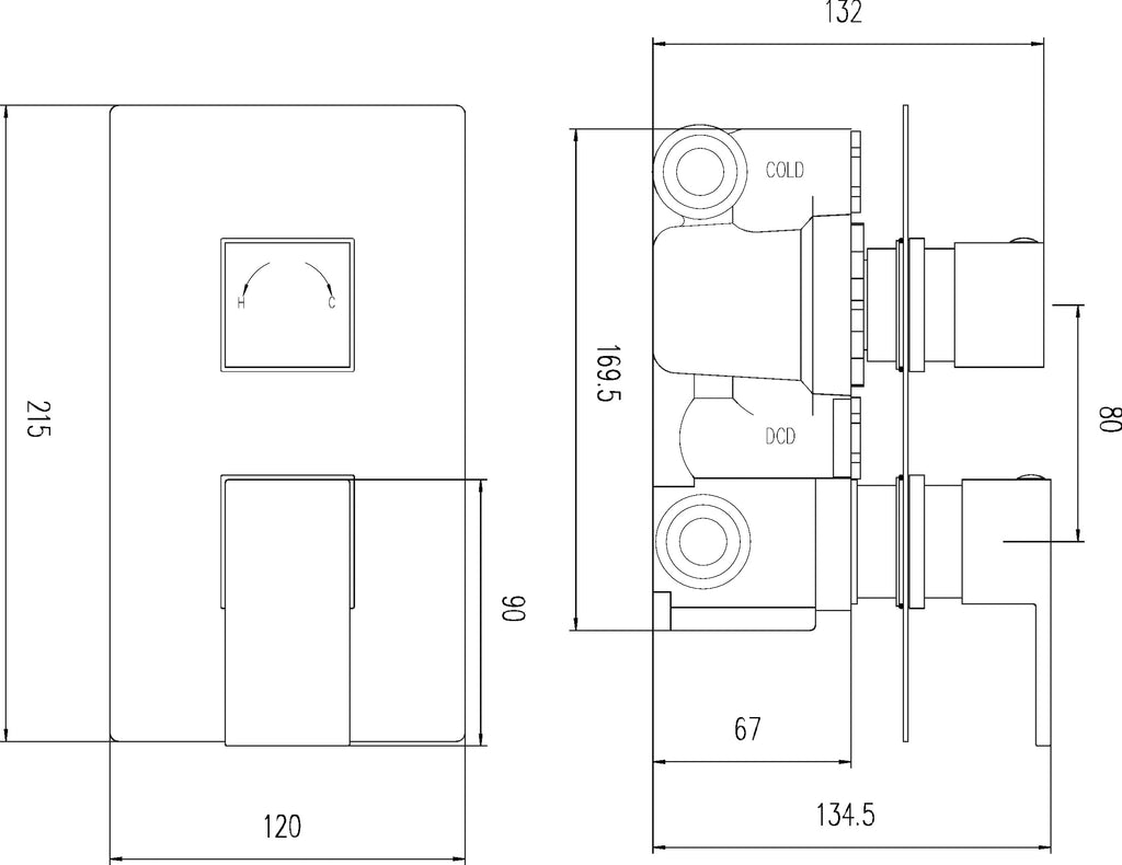 High-quality bathroom shower valve with precise temperature control and modern design, ideal for contemporary Bubly bathrooms. Crafted for durability and style in UK bathrooms.