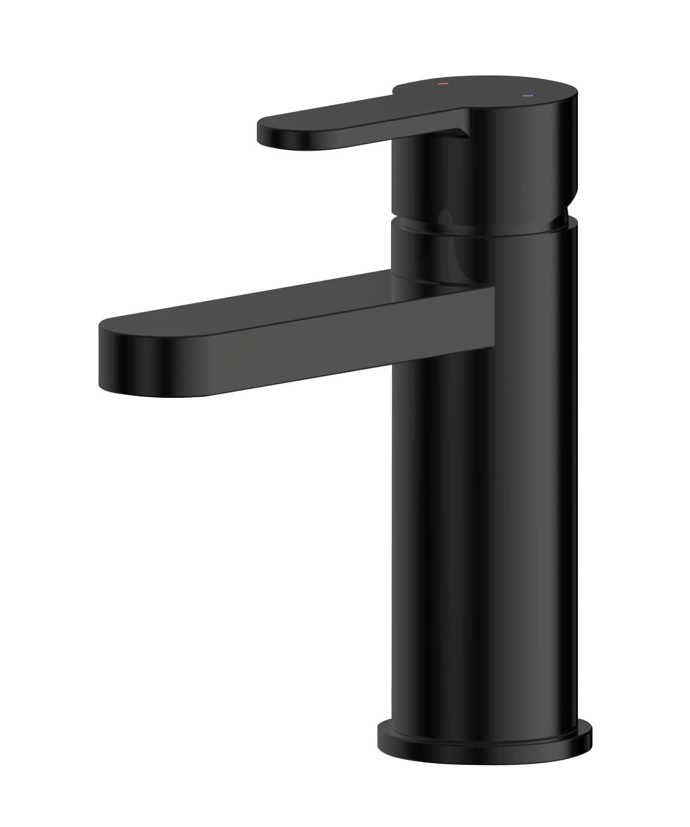 Sleek black bathroom mixer tap for modern bathrooms with easy-to-use single lever control and durable construction. Perfect for elegant bathroom design and high functionality.