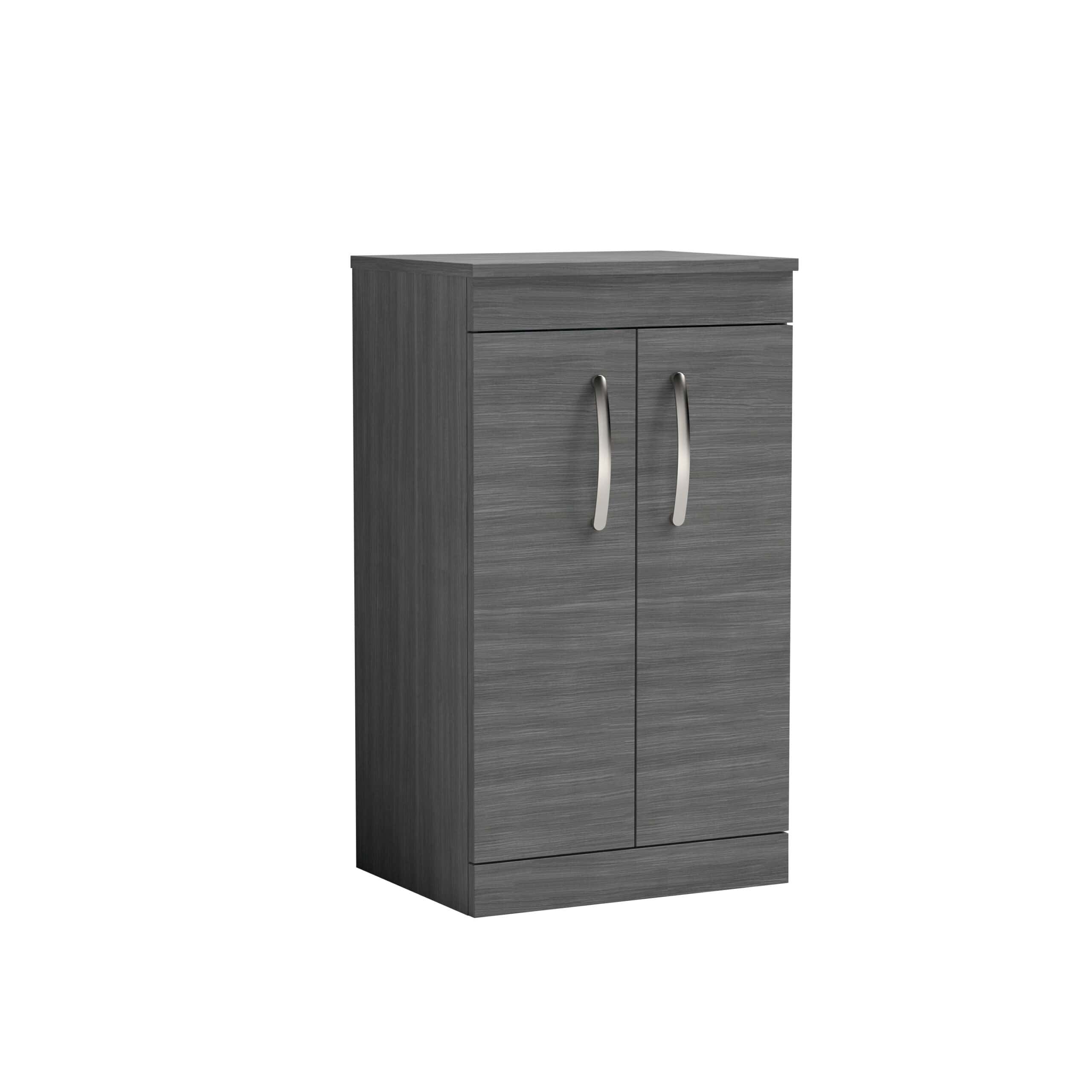Nuie Athena 2 Door Floorstanding Vanity Unit With Worktop 500mm Wide