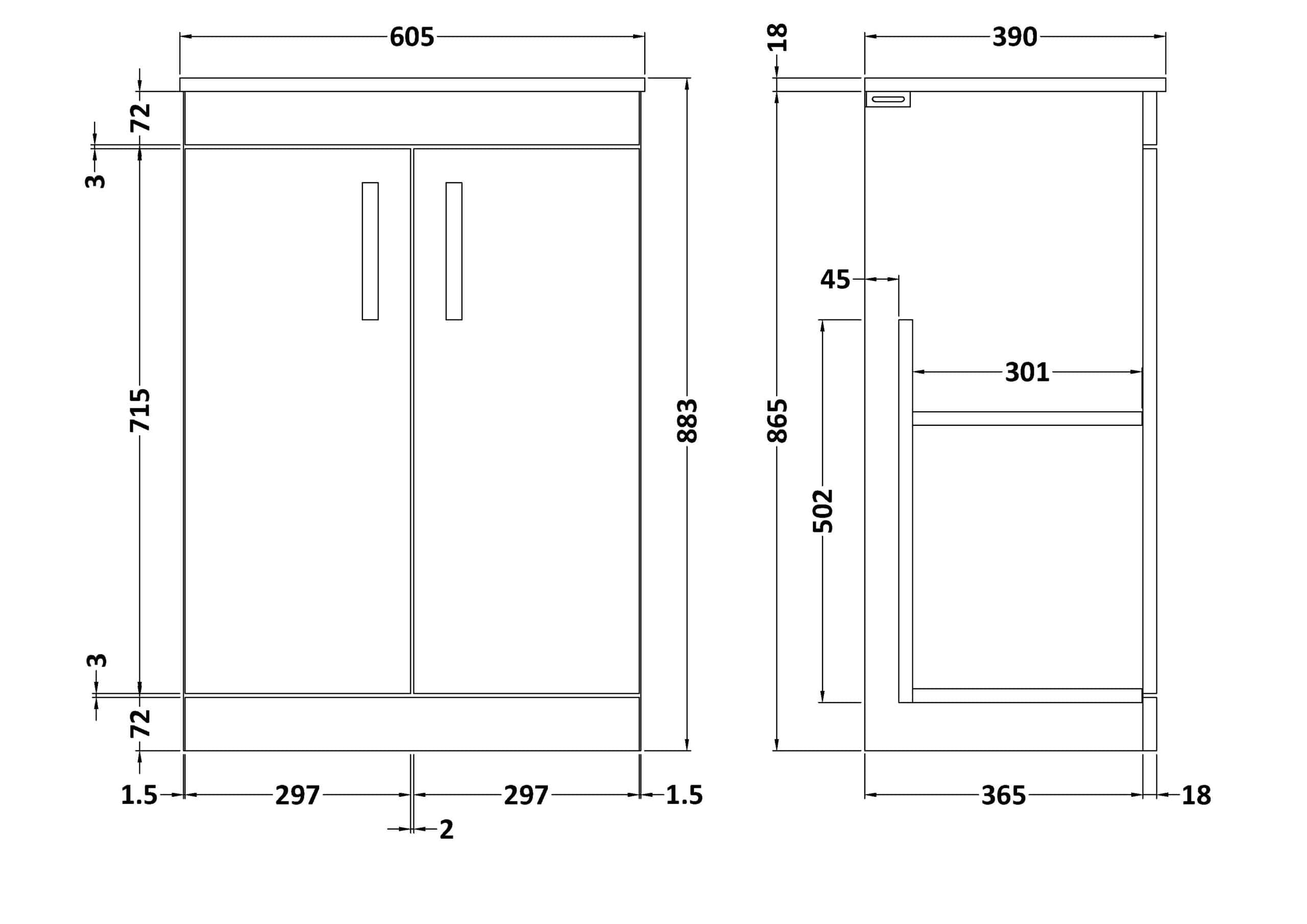 Elegant bathroom storage cabinet with modern design, suitable for bathroom renovations and tile installations, providing organised space for toiletries.