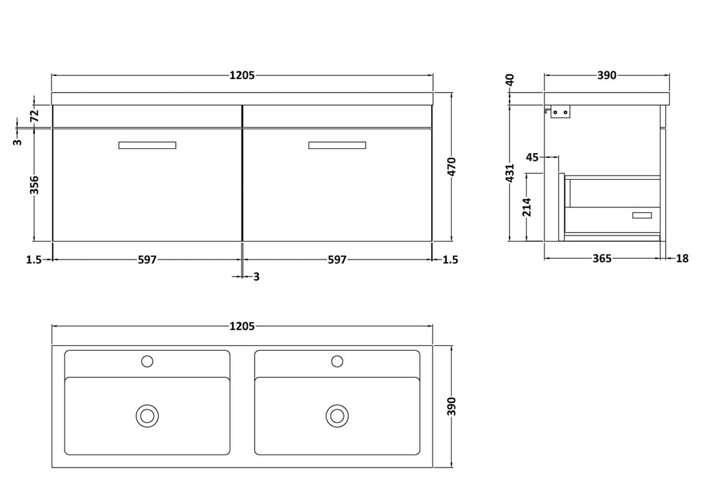 Sleek double bathroom vanity unit with ample storage, modern design, and durable materials - perfect for contemporary bathroom remodels and fittings.