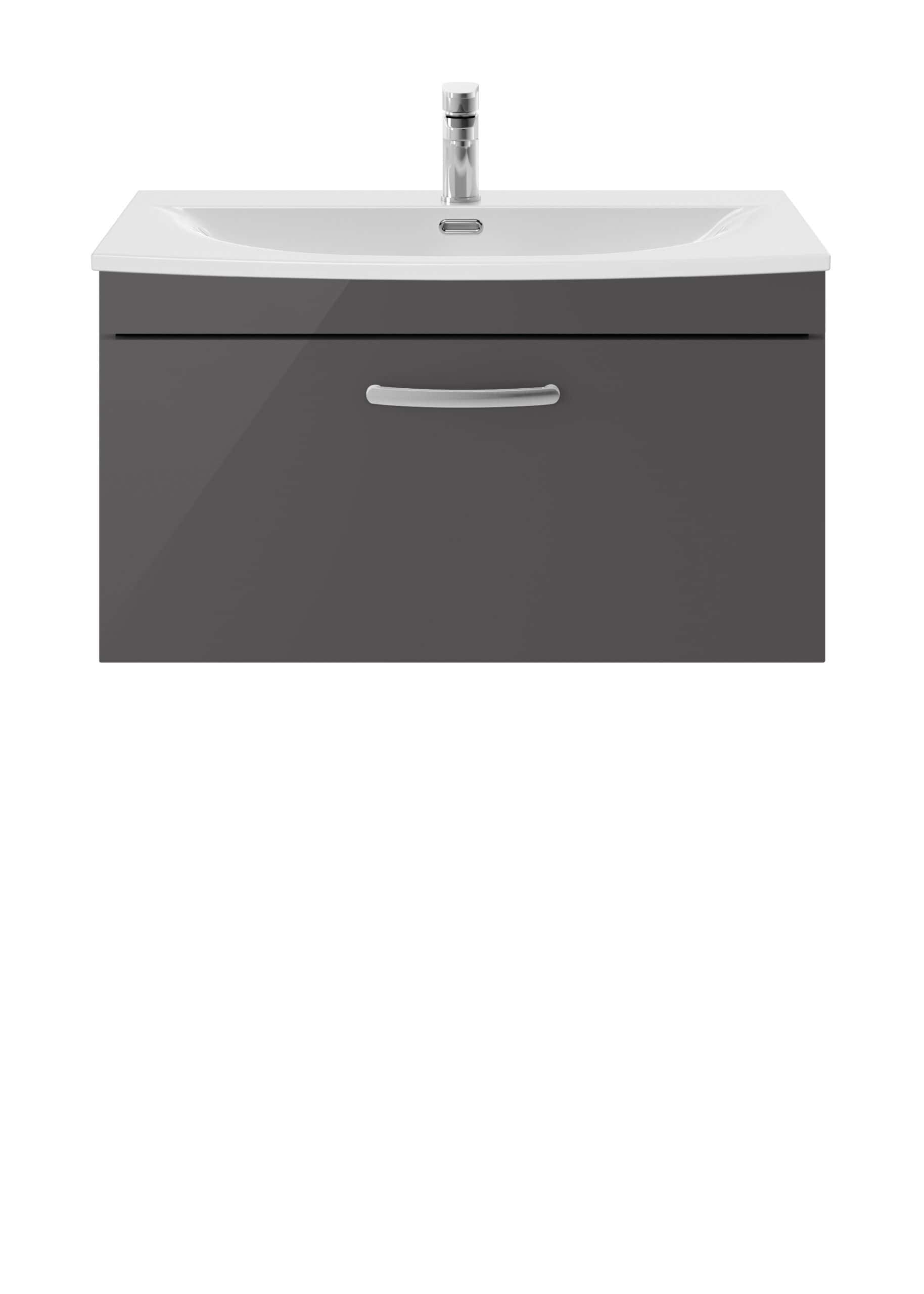 Modern bathroom vanity with sink and storage, ideal for contemporary bathroom designs. Featuring sleek grey finish and durable construction, perfect for bathroom remodeling projects.