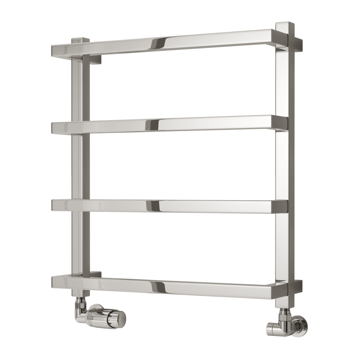 Reina Glora Chrome Heated Towel Rail 555mm X 500mm
