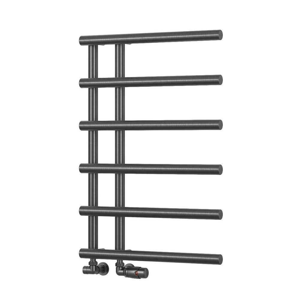 Reina Matera Gun Metal Heated Towel Rail 722mm X 500mm