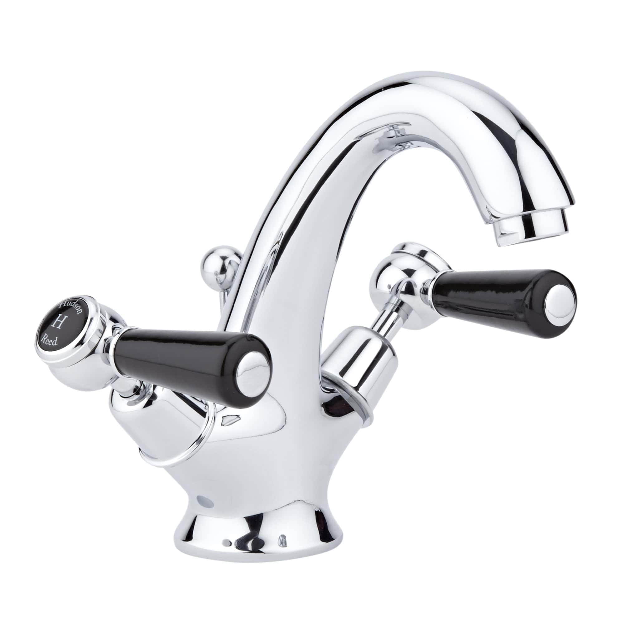 Chrome kitchen mixer tap with dual handles and vintage-style design, ideal for modern bathroom and kitchen refurbishments. Durable, easy to operate, and perfect for contemporary interior upgrades.