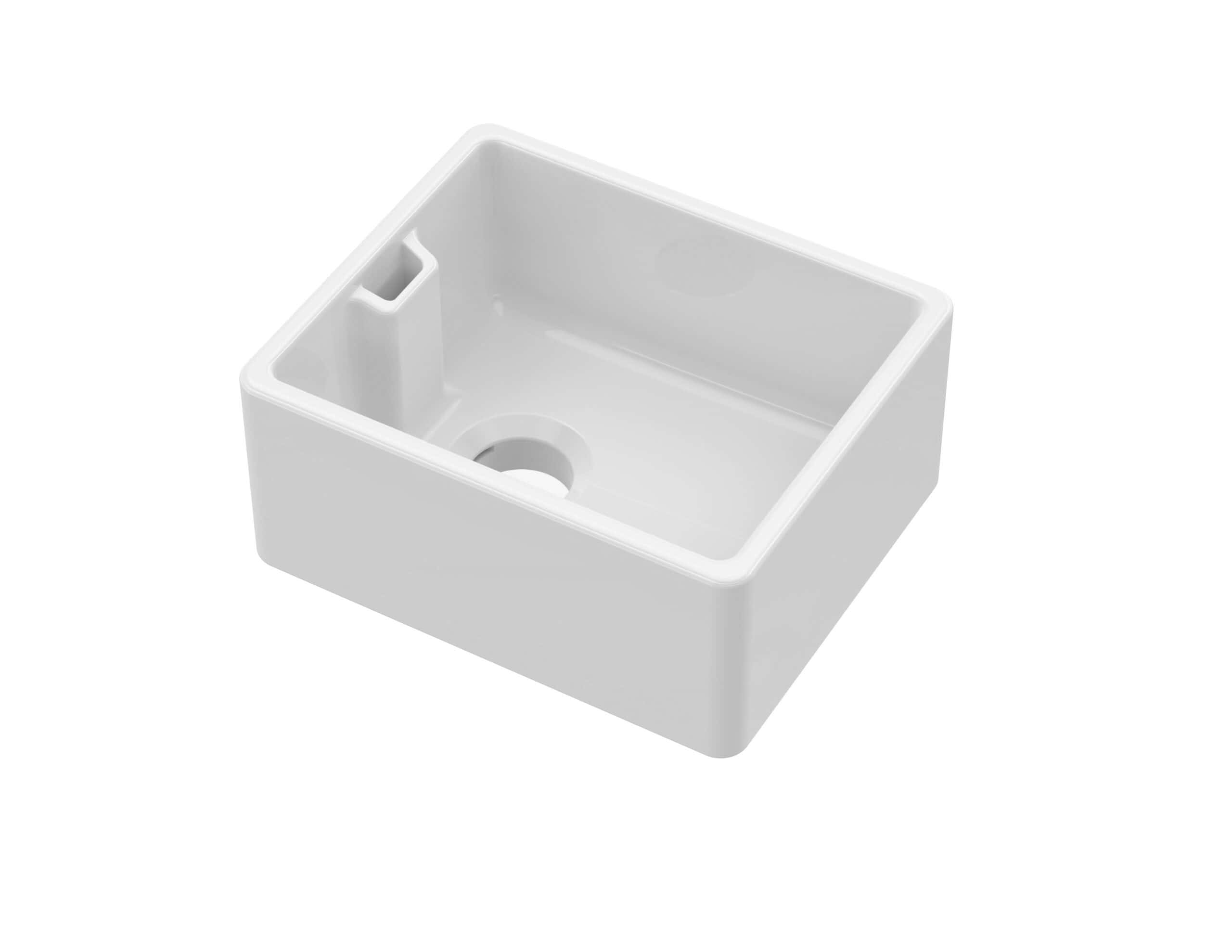 Sinks and basins for bathrooms, white ceramic kitchen sink with modern design, durable and easy to clean. Perfect for contemporary bathroom remodels and installations.