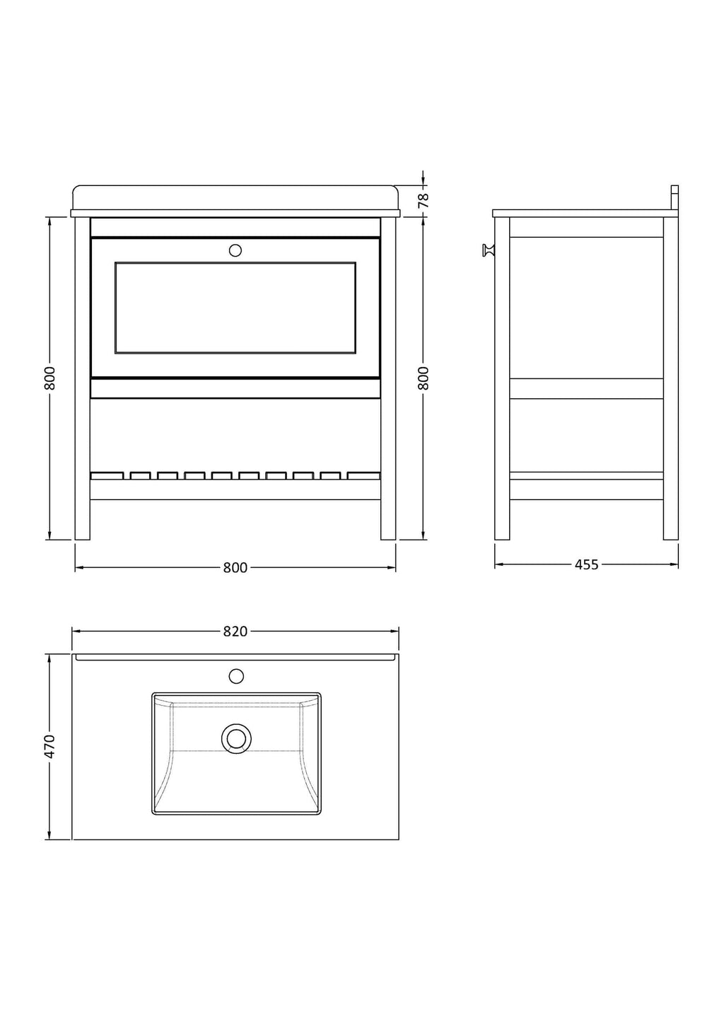 High-quality bathroom vanity unit with integrated sink, ideal for modern bathrooms, featuring ample storage, precise dimensions, and sleek design for optimised bathroom organisation.