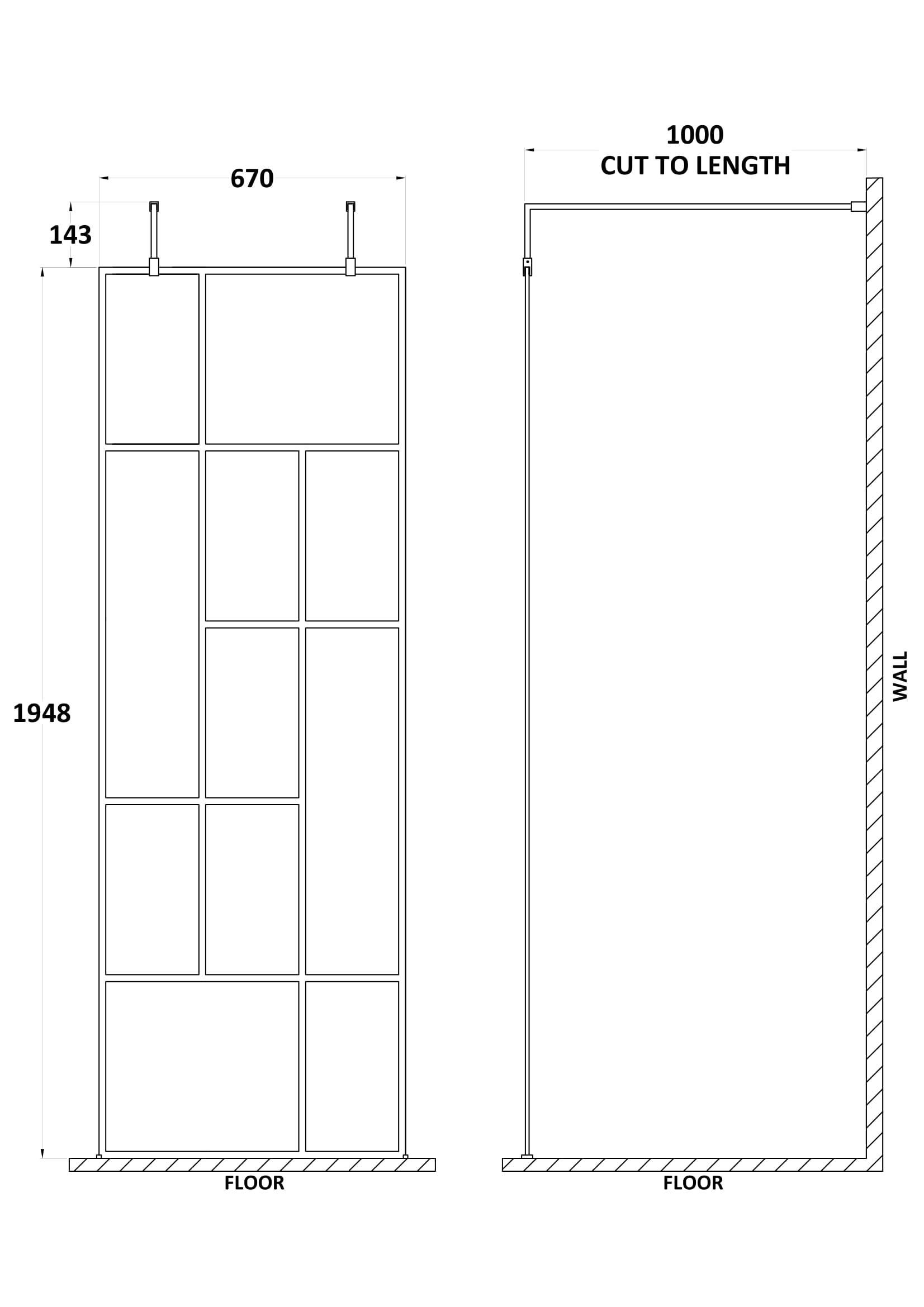 Modern glass shower screen for contemporary bathroom renovations, featuring sleek design and adjustable height, perfect for stylish Bubly bathrooms.
