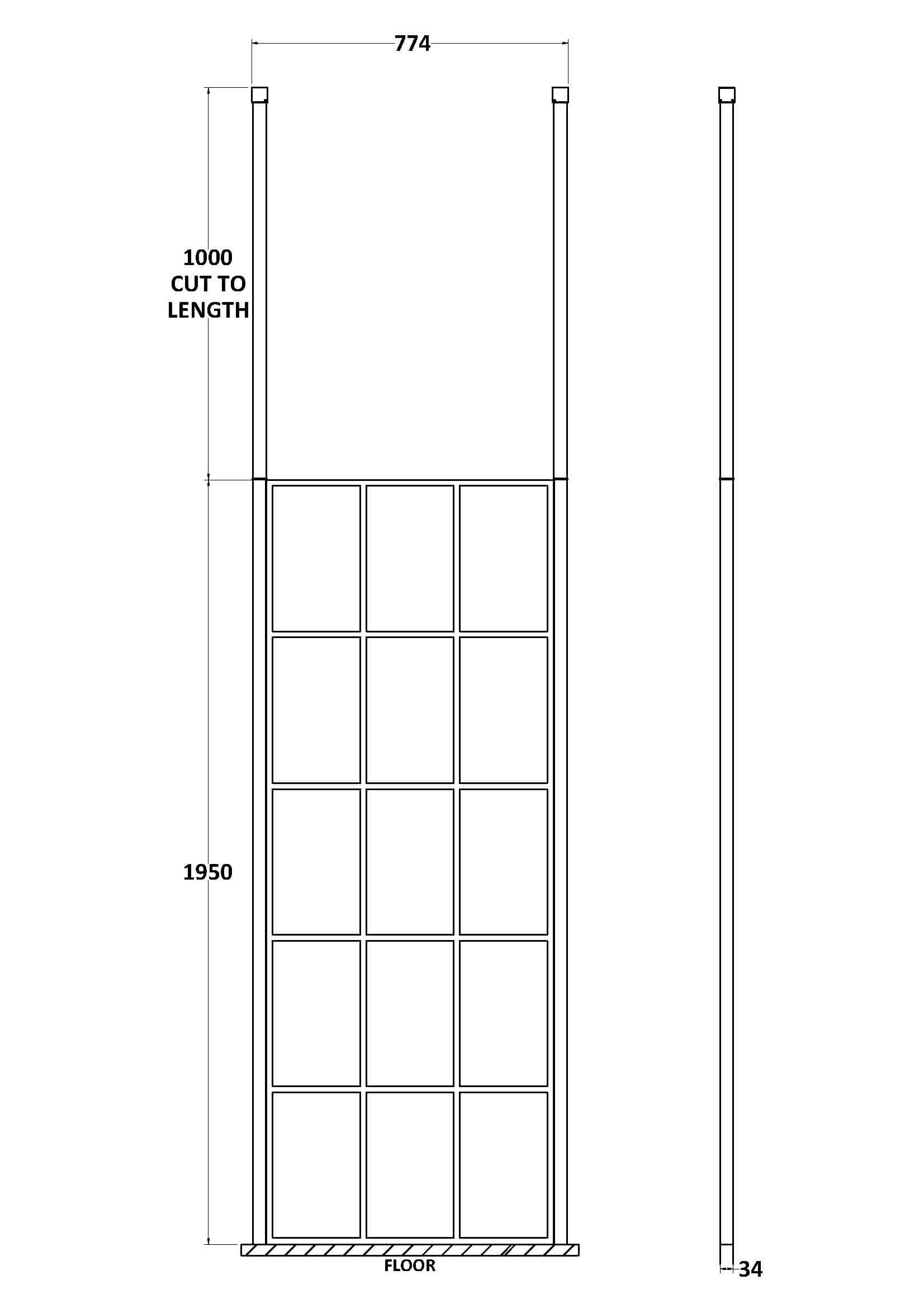 High-quality bath panel frame with adjustable lengths, ideal for customising bathroom furniture. Made from durable materials to enhance your Bubly Bathrooms upgrade.