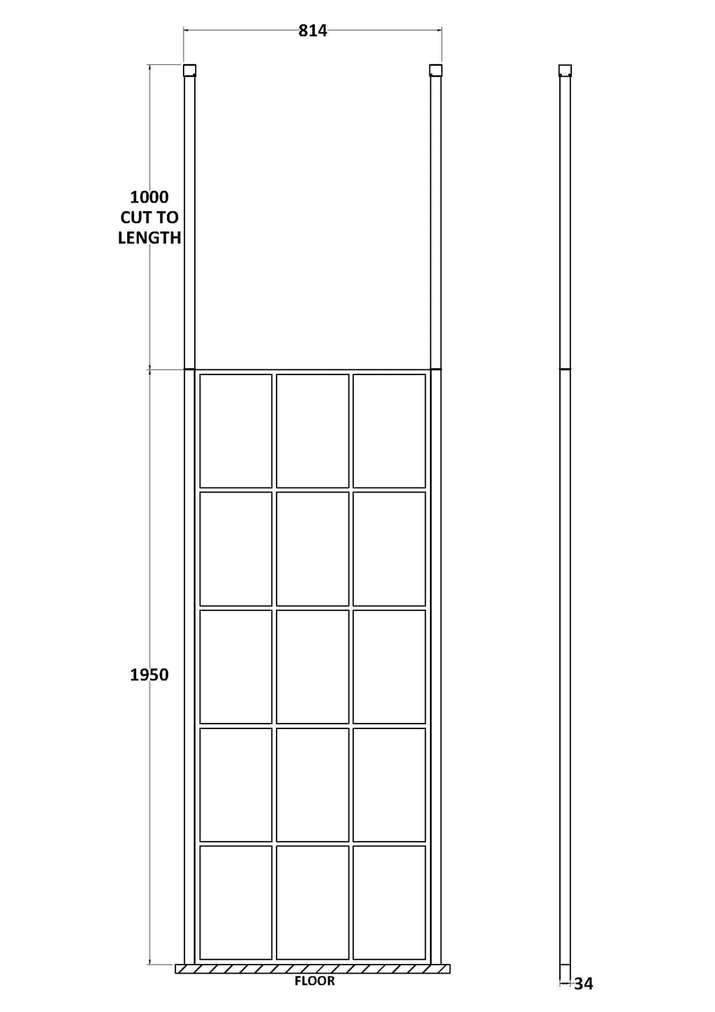 Modern bathroom design with glass panelled shower enclosure, ideal for contemporary bathrooms, featuring clean lines and sleek finishes for a minimalist aesthetic.