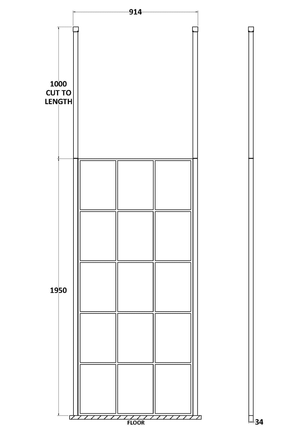 Wall-mounted bathroom storage cabinet with glass doors and adjustable height, ideal for modern bathroom organisation and design.