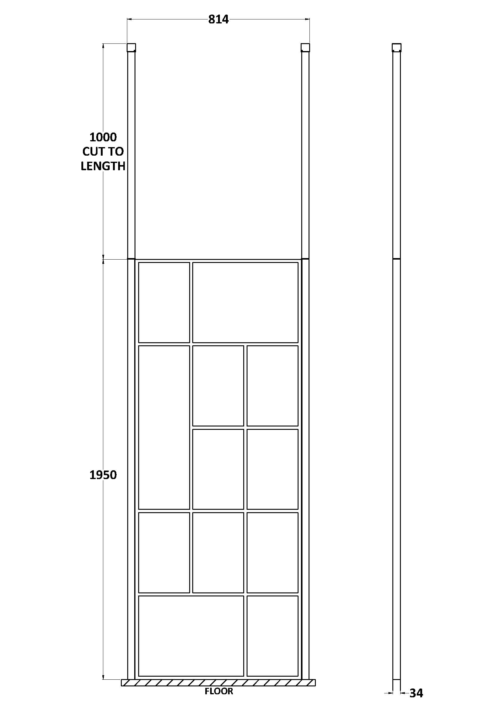 Elegant bathroom storage solution with a tall, multi-shelf design ideal for modern bathroom organisation. Features adjustable height and durable materials, perfect for storing toiletries and towels.