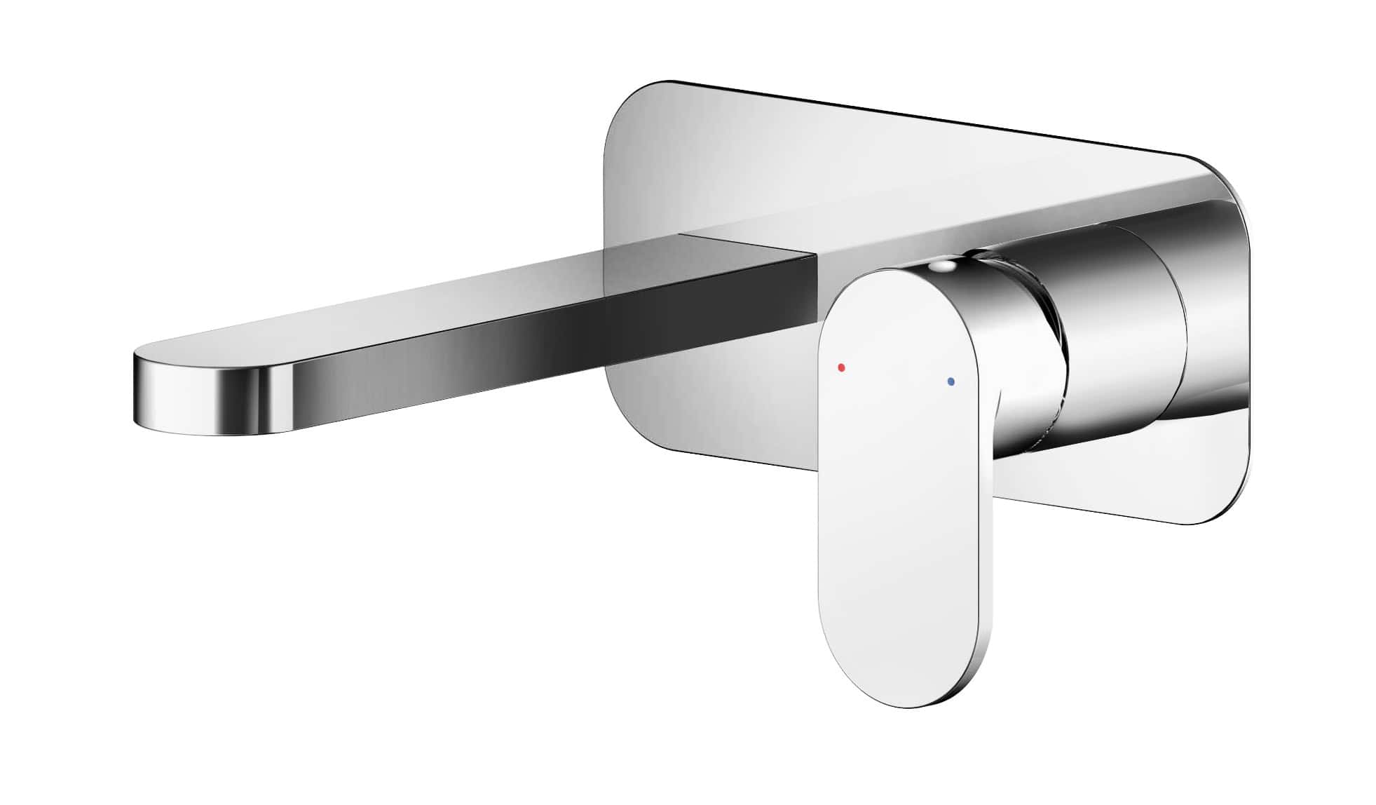 Sleek modern bathroom bath tap with chrome finish for stylish bathroom design and water control.