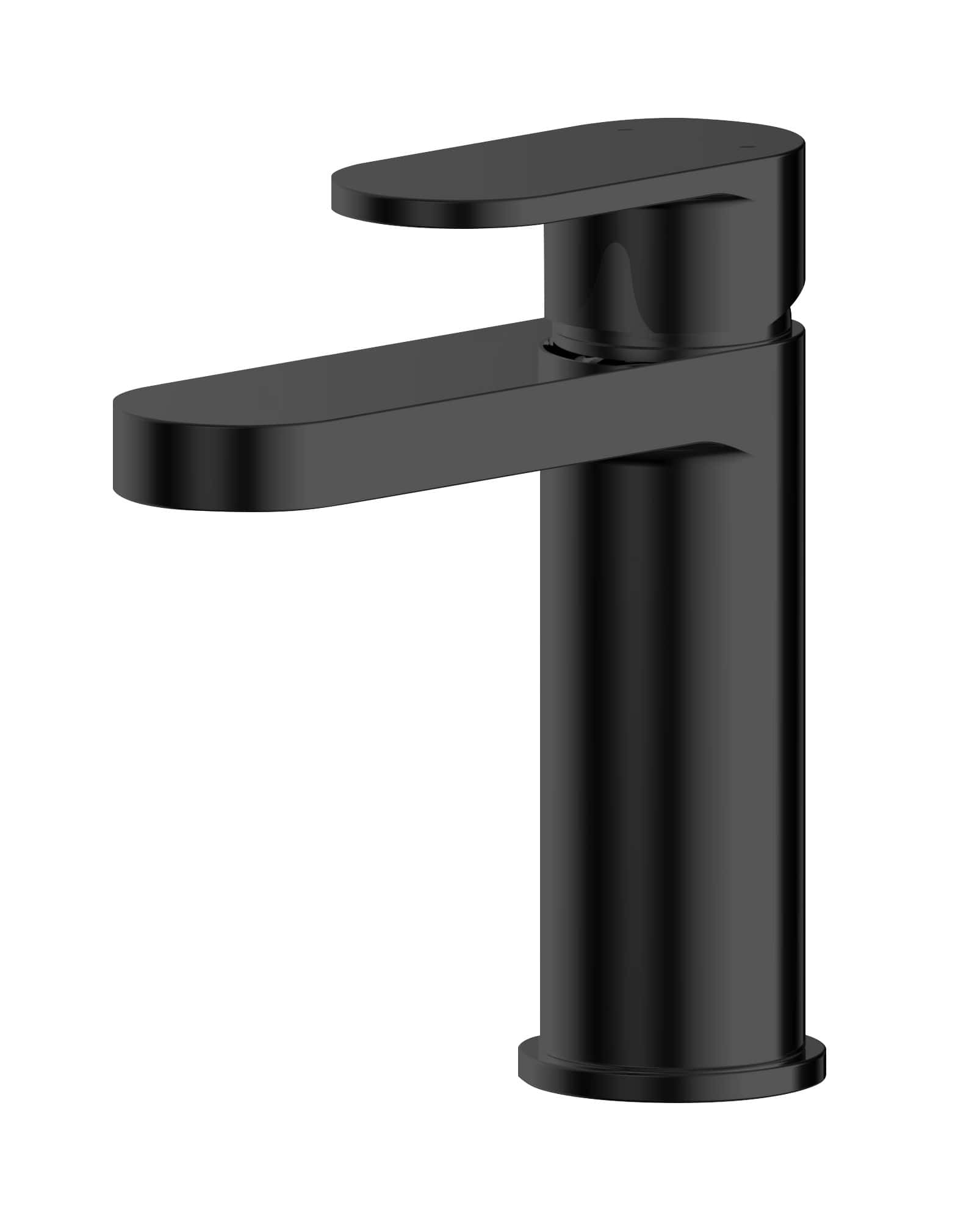 Modern black bathroom tap with sleek, minimalist design for stylish contemporary bathrooms. Suitable for various sink installations, combining functionality with aesthetic appeal.