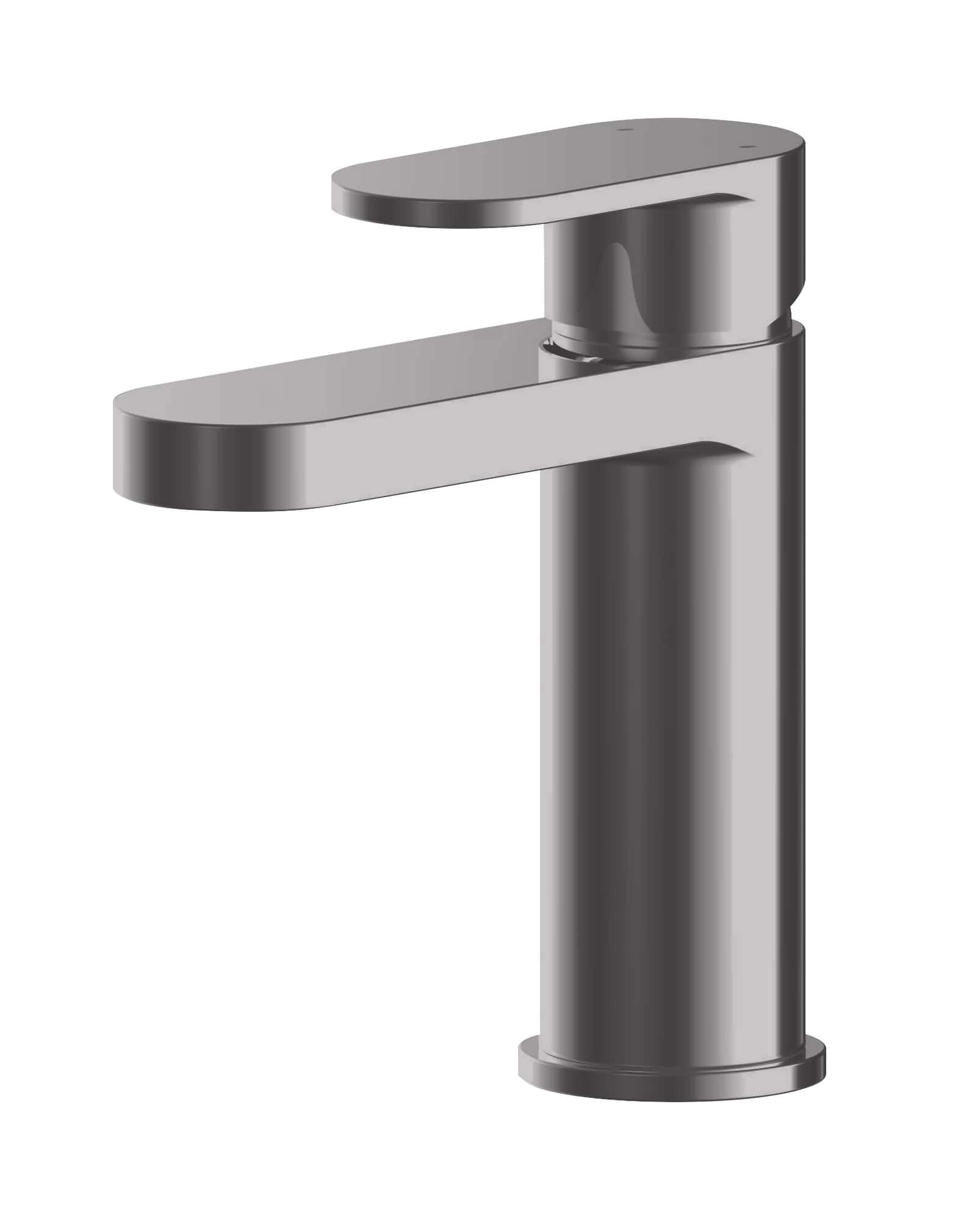 Sleek modern stainless steel bathroom mixer tap with a minimalist design, ideal for contemporary bathroom or ensuite upgrades. Durable and stylish, this tap combines functionality with aesthetic appeal.