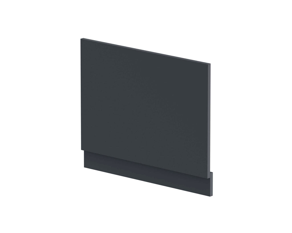 Sleek matte black bathroom cabinet with modern minimalist design, ideal for bathroom storage solutions, featuring durable materials and contemporary style.