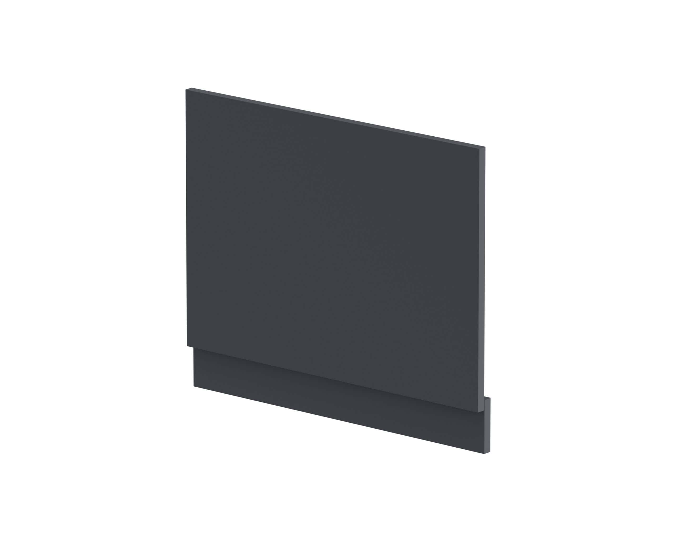Sleek matte black bathroom cabinet with modern minimalist design, ideal for bathroom storage solutions, featuring durable materials and contemporary style.