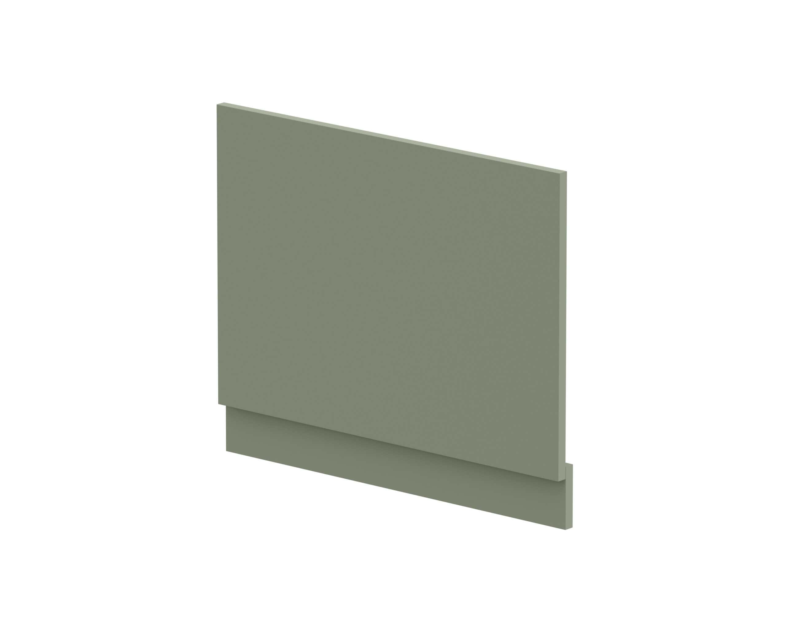 Silent close bathroom cabinet door in muted green finish, ideal for modern bathroom upgrades, with soft-close mechanism for quiet operation. Perfect for sleek, functional bathroom storage solutions.