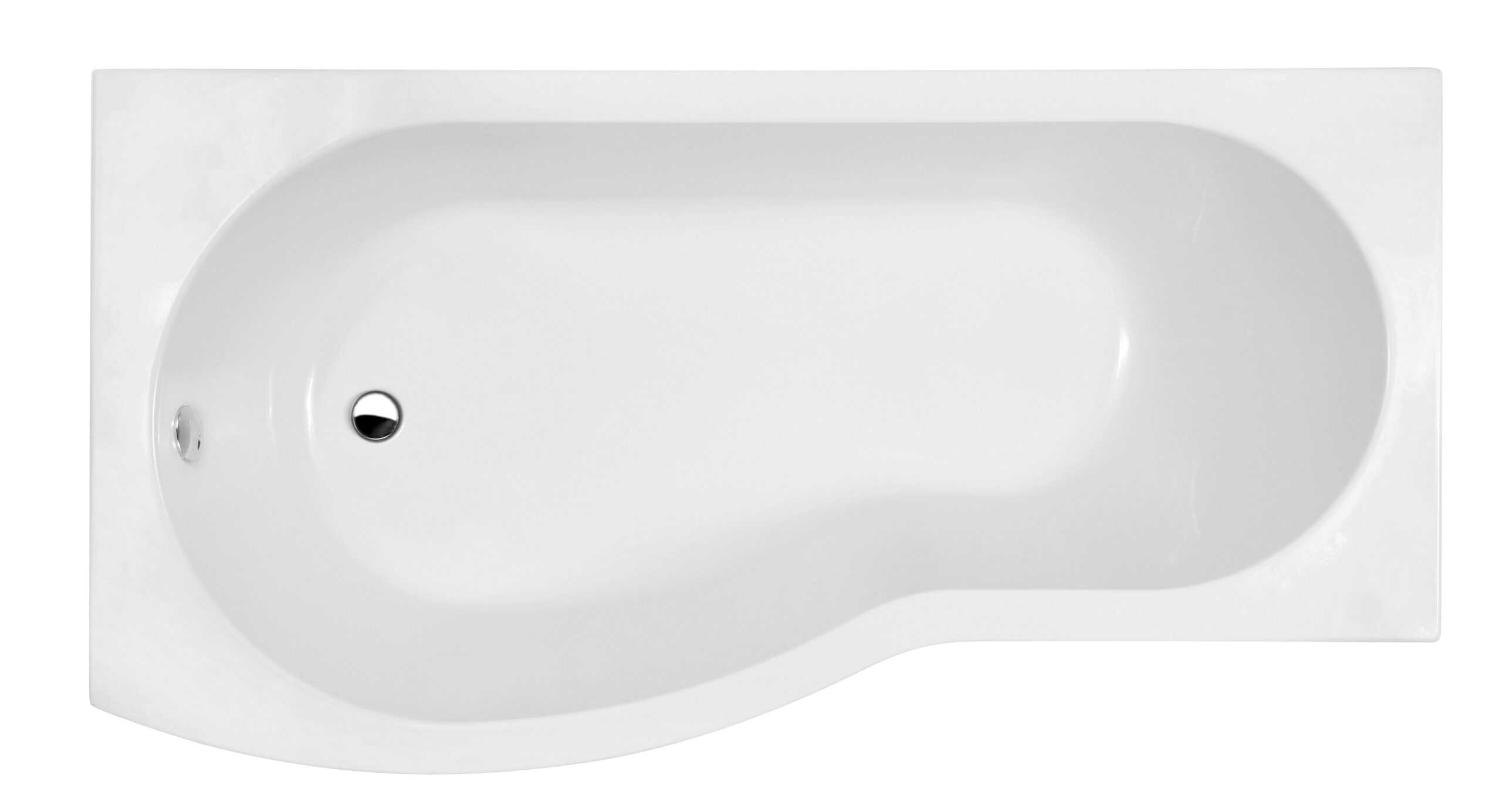 Sleek white bathtub with modern design, ideal for stylish bathrooms, featuring a smooth finish and ergonomic shape for comfort and relaxation. Perfect for contemporary bathroom renovations.