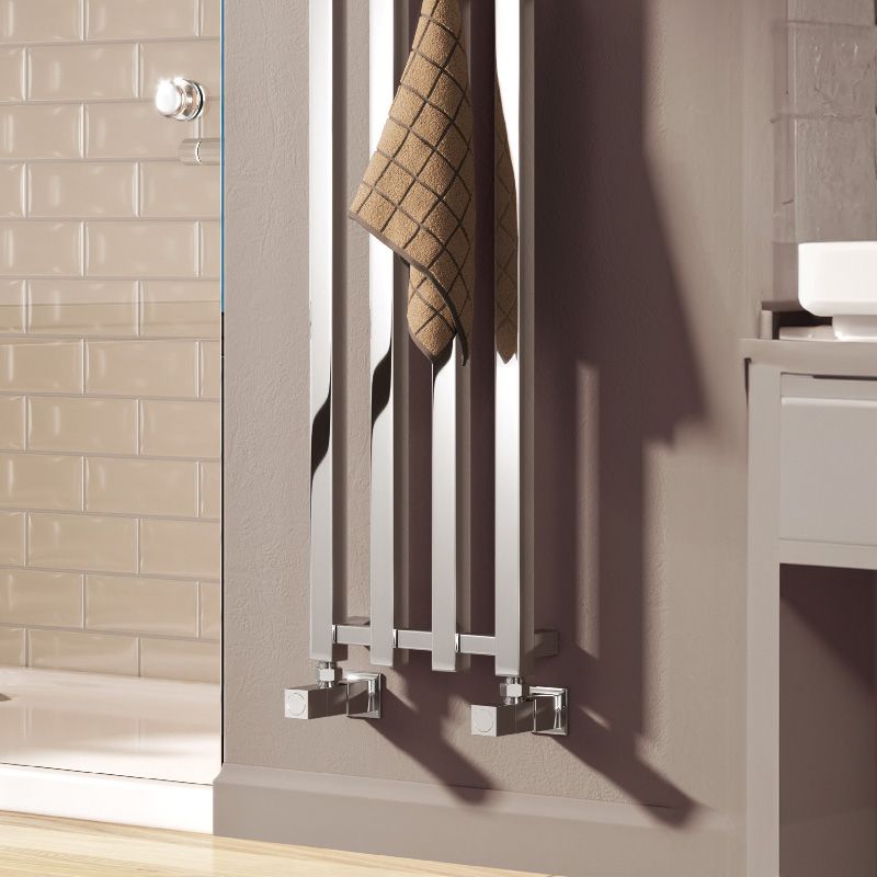 Reina Todi Chrome Heated Towel Rail