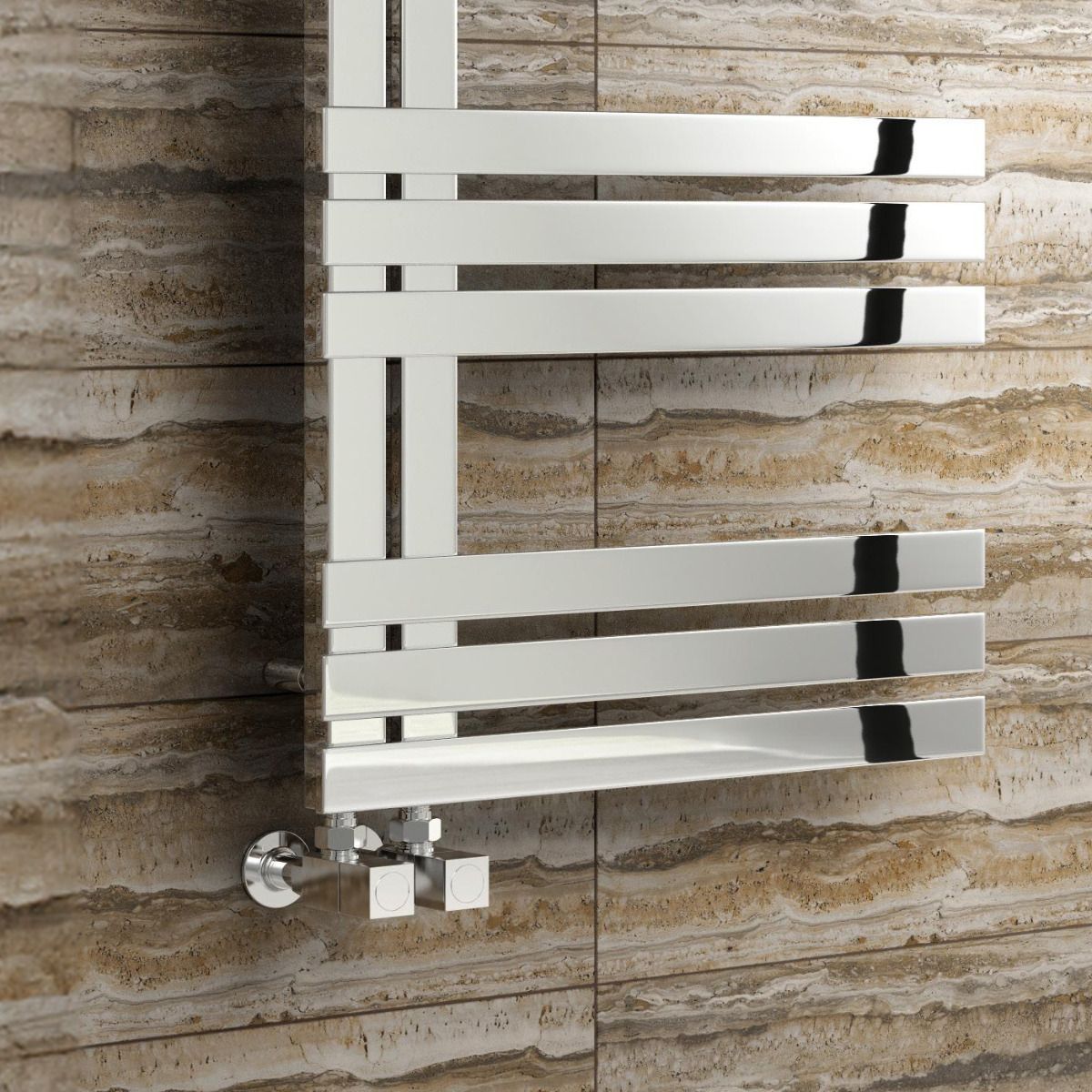 Reina Lovere Polished Stainless Steel Heated Towel Rail
