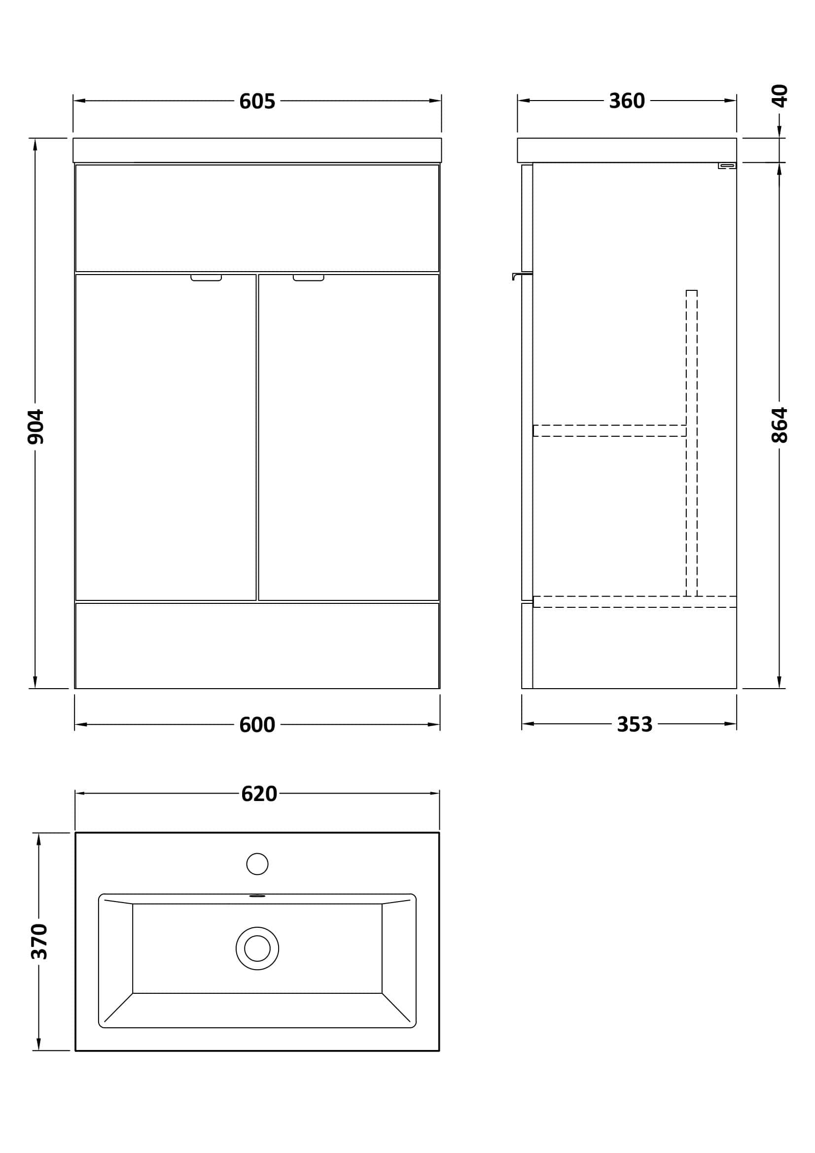 Modern bathroom vanity unit with integrated sink and storage, ideal for contemporary bathroom designs. Features space-saving design, durable materials, and sleek finish for a stylish look. Perfect for bathrooms requiring efficient organisation.