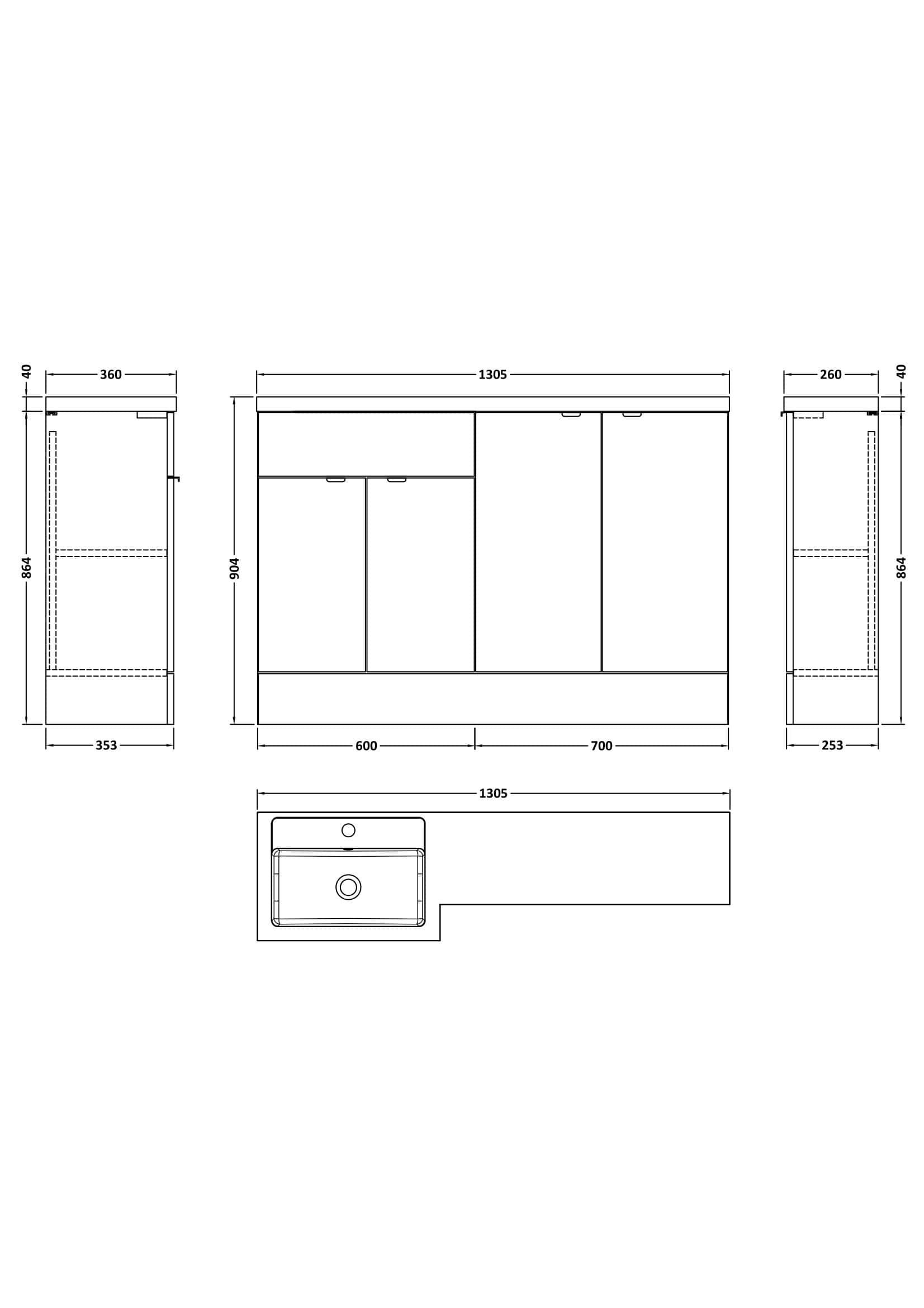 Modern bathroom vanity unit with integrated sink and storage cabinets in a sleek, minimalist design, ideal for contemporary bathroom bathrooms. Perfect for bathroom renovation and optimisation.