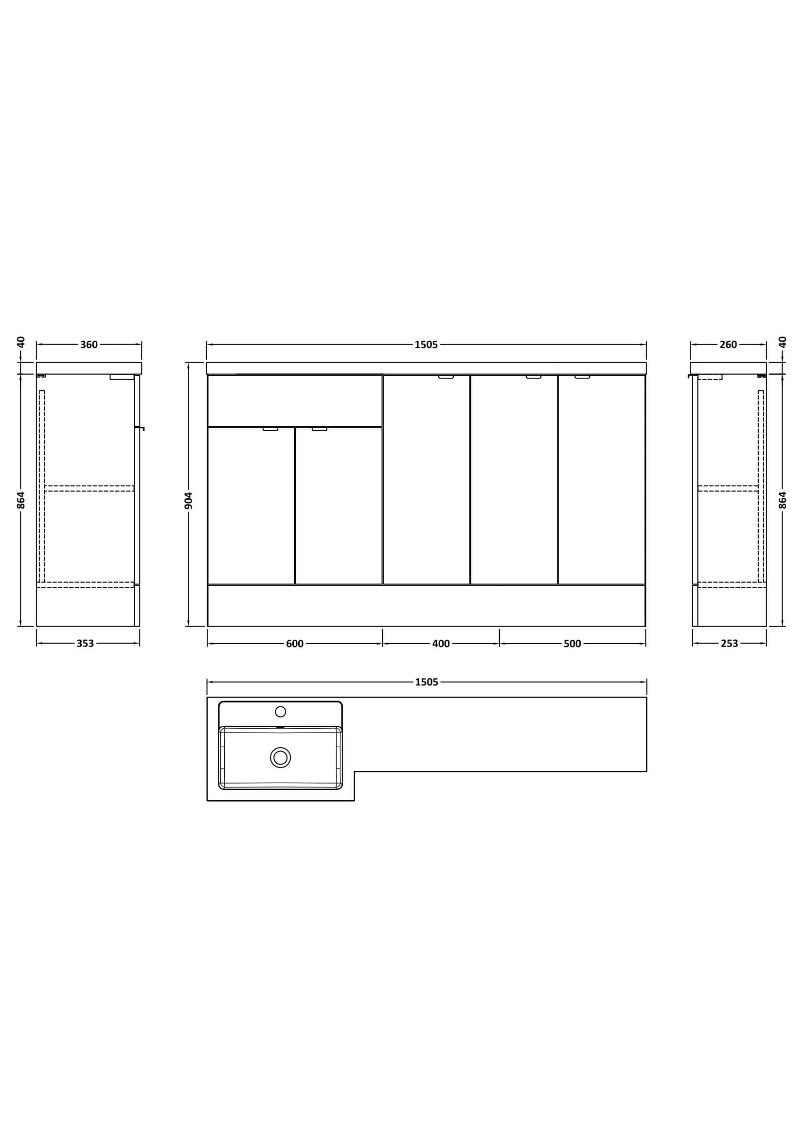 High-quality bathroom cabinet and storage unit design blueprint for Bubly Bathrooms, featuring detailed measurements and layout for efficient bathroom organisation in UK homes.