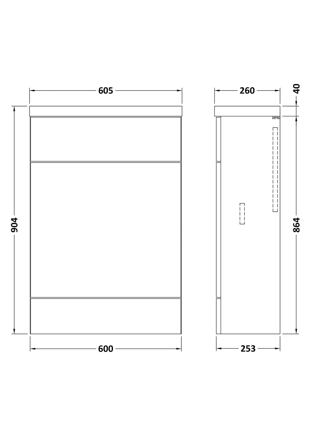Sleek modern bathroom vanity unit with spacious storage and clean design, perfect for contemporary Bubly bathrooms.