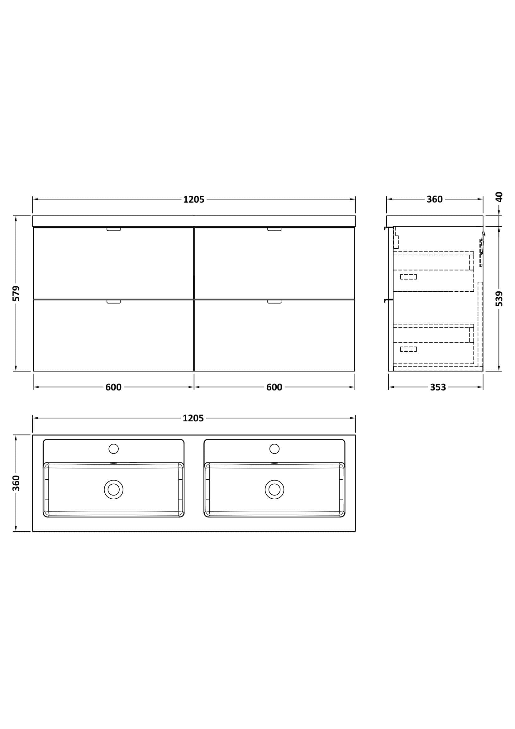 Modern double sink vanity unit with spacious storage drawers and sleek design, ideal for contemporary bathrooms. Perfect for enhancing bathroom functionality and style.