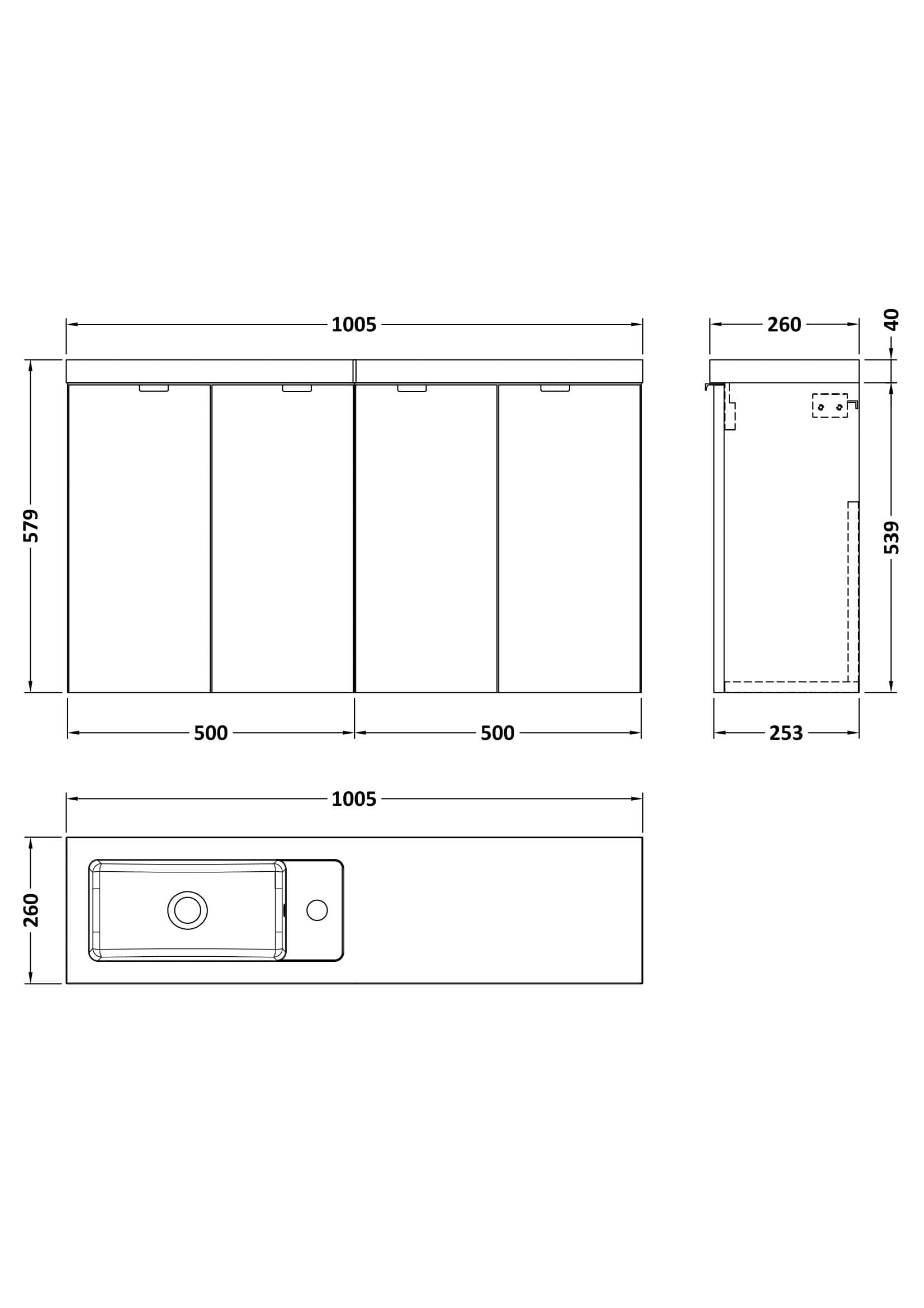 Modern bathroom vanity unit with integrated sink and sleek storage cabinets, ideal for contemporary Bubly bathrooms. Perfect for efficient space utilisation and stylish bathroom organisation.