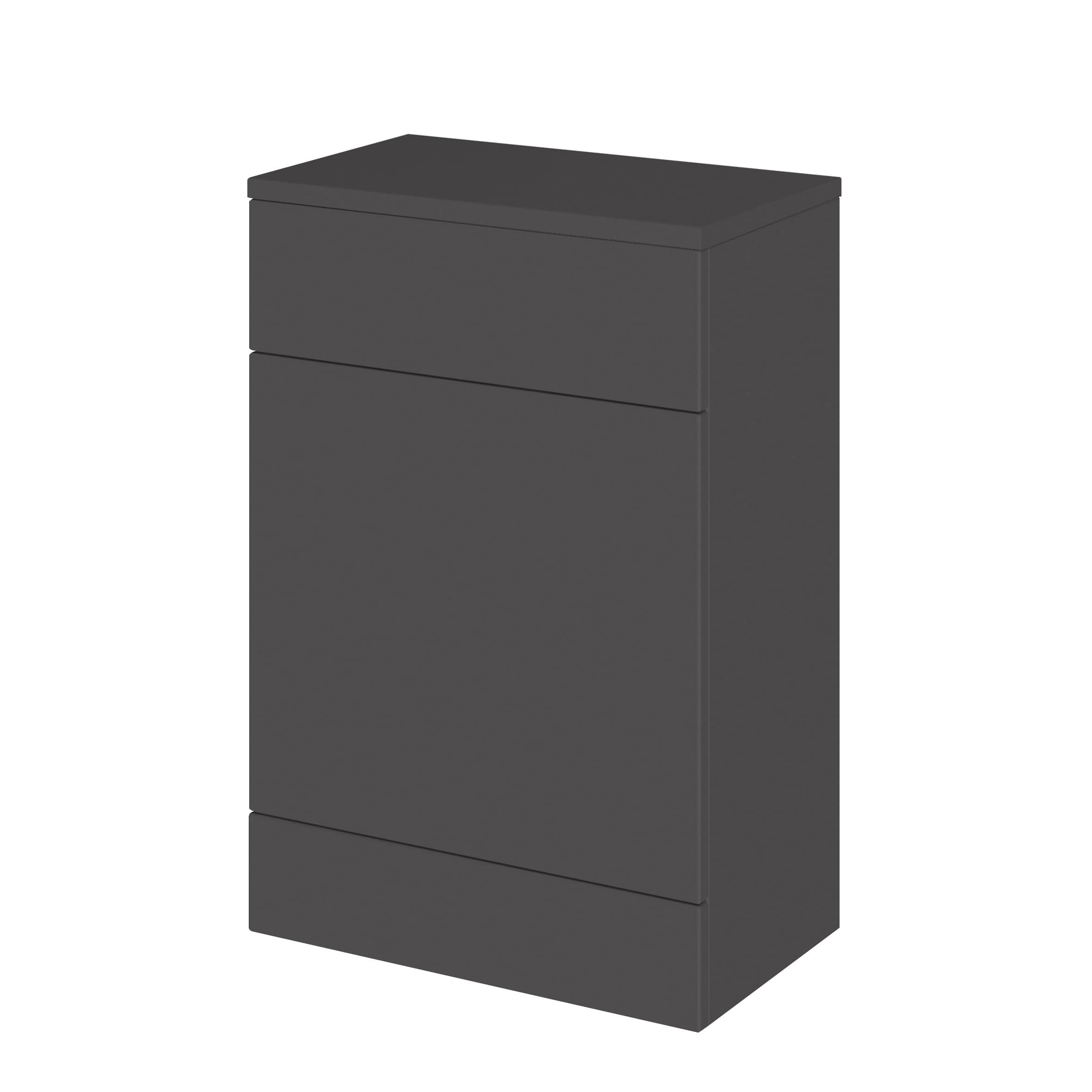 Modern dark grey bathroom vanity with drawers, sleek minimalist design, ideal for contemporary bathrooms, storage solution, durable materials, stylish and functional.