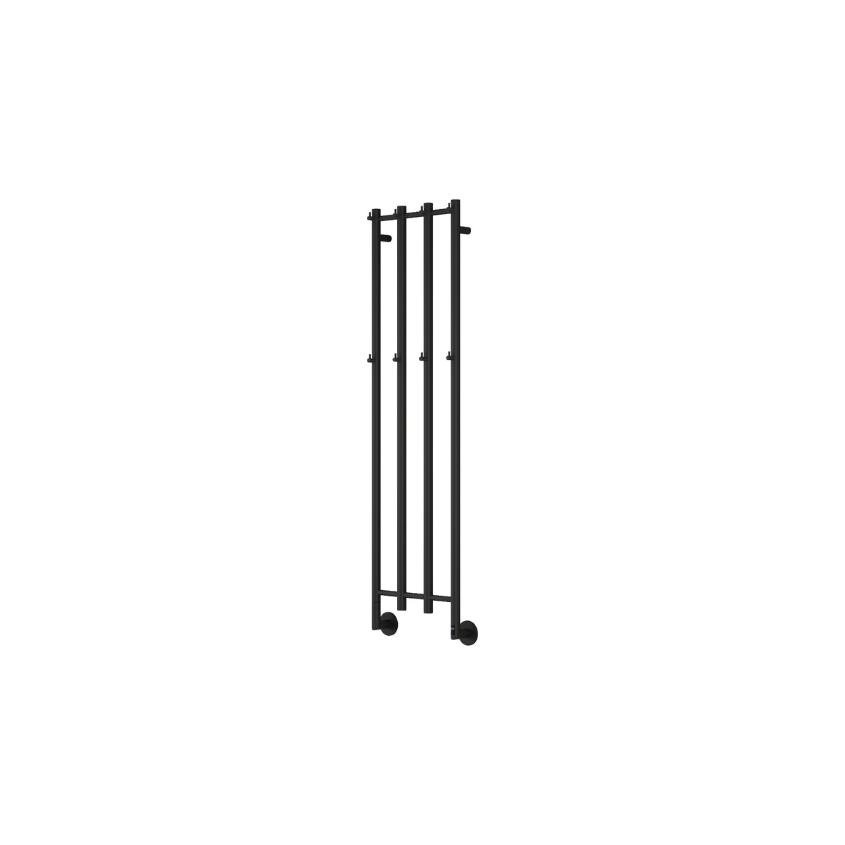 Reina Solara Matt Black Electric Heated Towel Rail 1500mm X 400mm