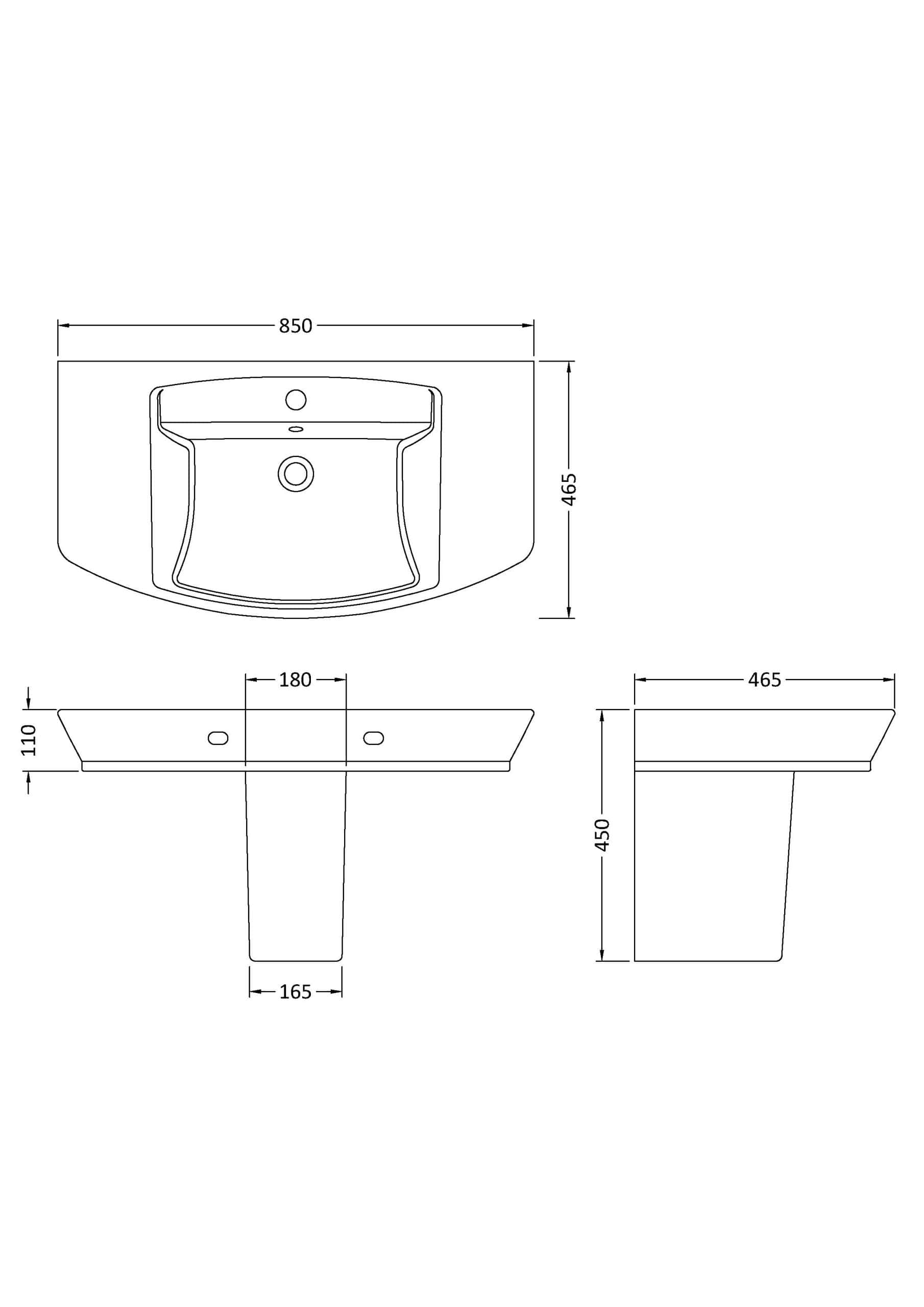 Sleek modern bathroom sink with precise measurements, ideal for contemporary bathroom designs. Features clean lines, durable materials, and optimal dimensions for stylish and functional bathroom aesthetics.