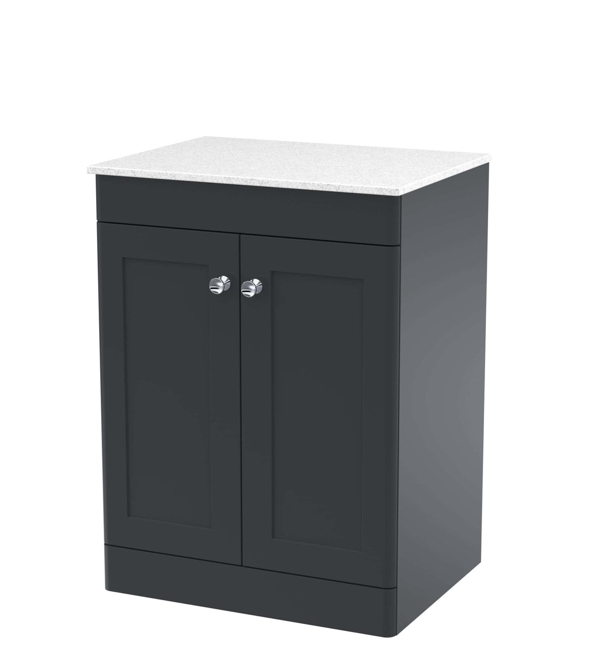 Nuie Classique 2 Door Floorstanding Vanity Unit With Worktop - 610mm