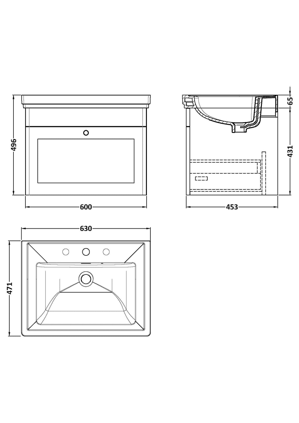 Sleek bathroom vanity with integrated sink and storage, perfect for modern Bubly bathrooms, featuring durable ceramic and space-efficient design.