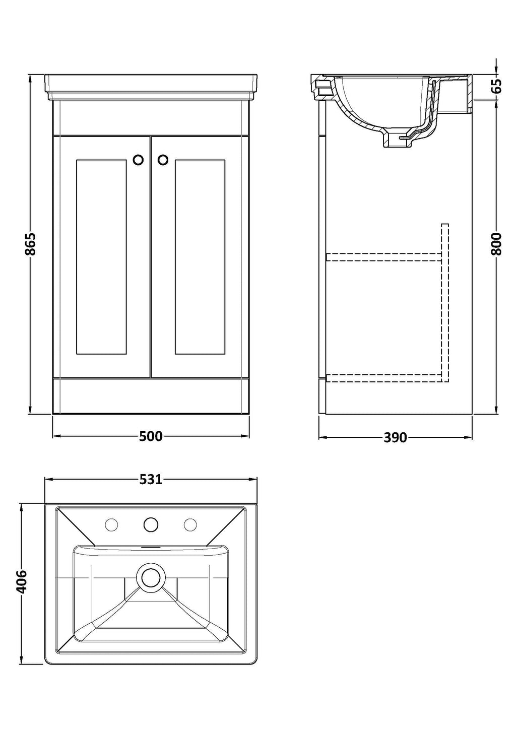 Sleek bathroom vanity with double doors and integrated sink, perfect for modern Bubly bathrooms with custom storage options.