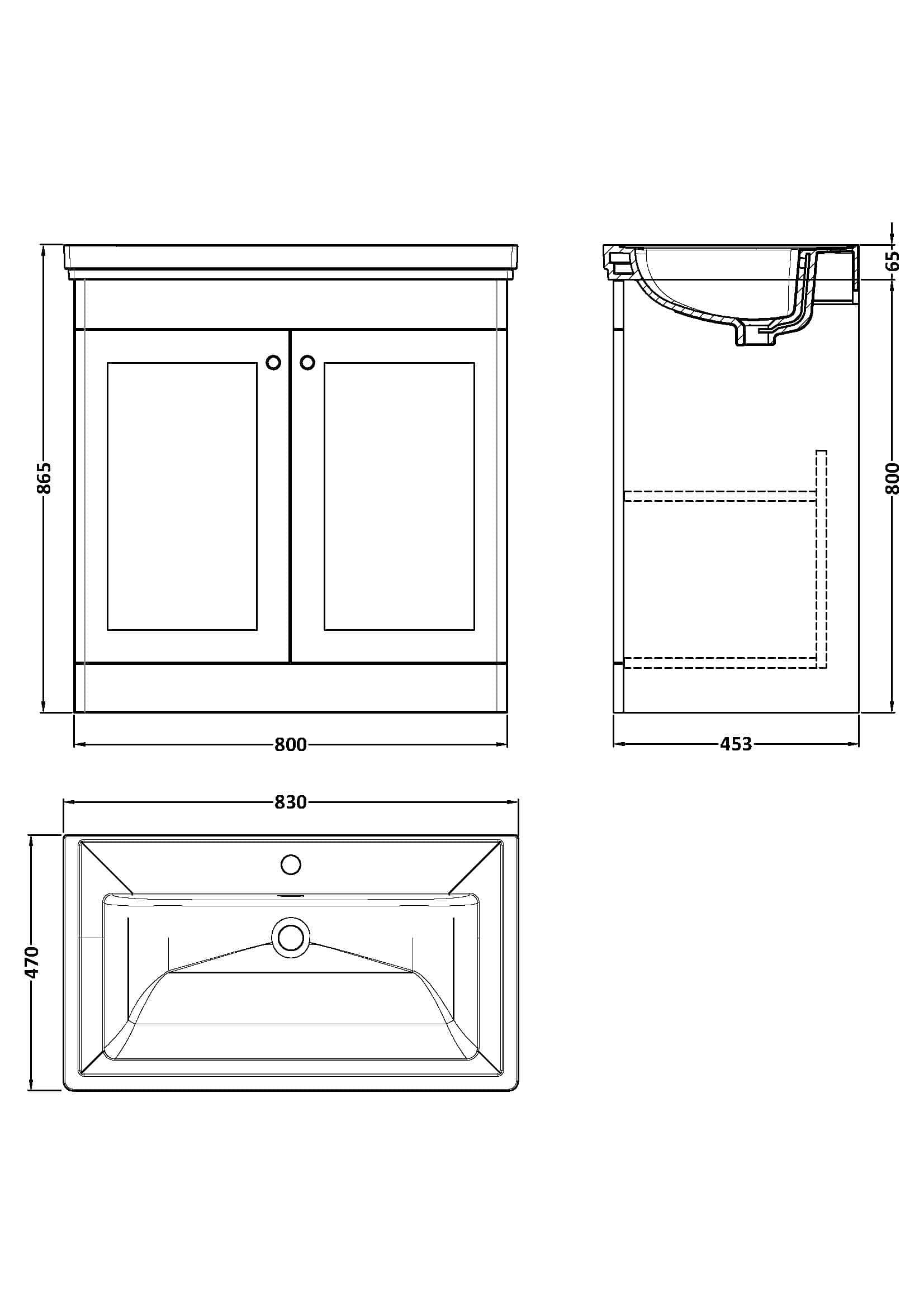 High-quality bathroom vanity unit with double doors, modern design, and ample storage space, perfect for contemporary bathrooms. Crafted for durability and style, fits seamlessly into Bubly Bathrooms.